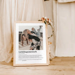 Lieblingsmensch Definition Poster mit Foto-Personalisiertes Poster-famprints-Entdecke unser einzigartiges Lieblingsmensch Definition Poster mit Foto – das perfekte personalisierte Geschenk für deine liebsten Menschen! Dieses liebevoll gestaltete Poster ze