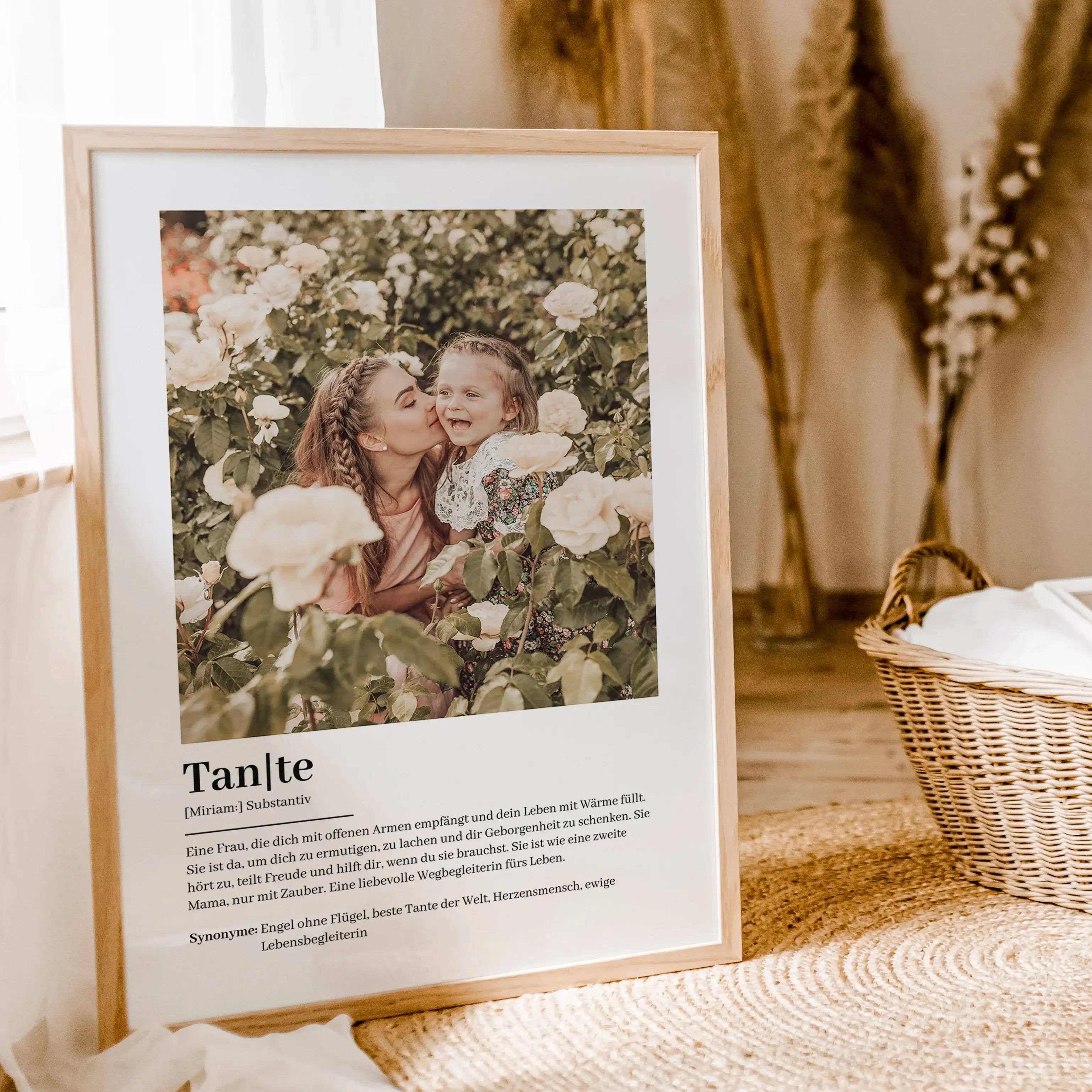 Tante Definition Poster mit Foto-famprints-Personalisiertes Poster-Suchst du nach einem einzigartigen Geschenk für deine Tante? Unser Tante Definition Poster mit Foto ist die perfekte Wahl! Dieses liebevoll gestaltete Poster zeigt auf besondere Weise, wie