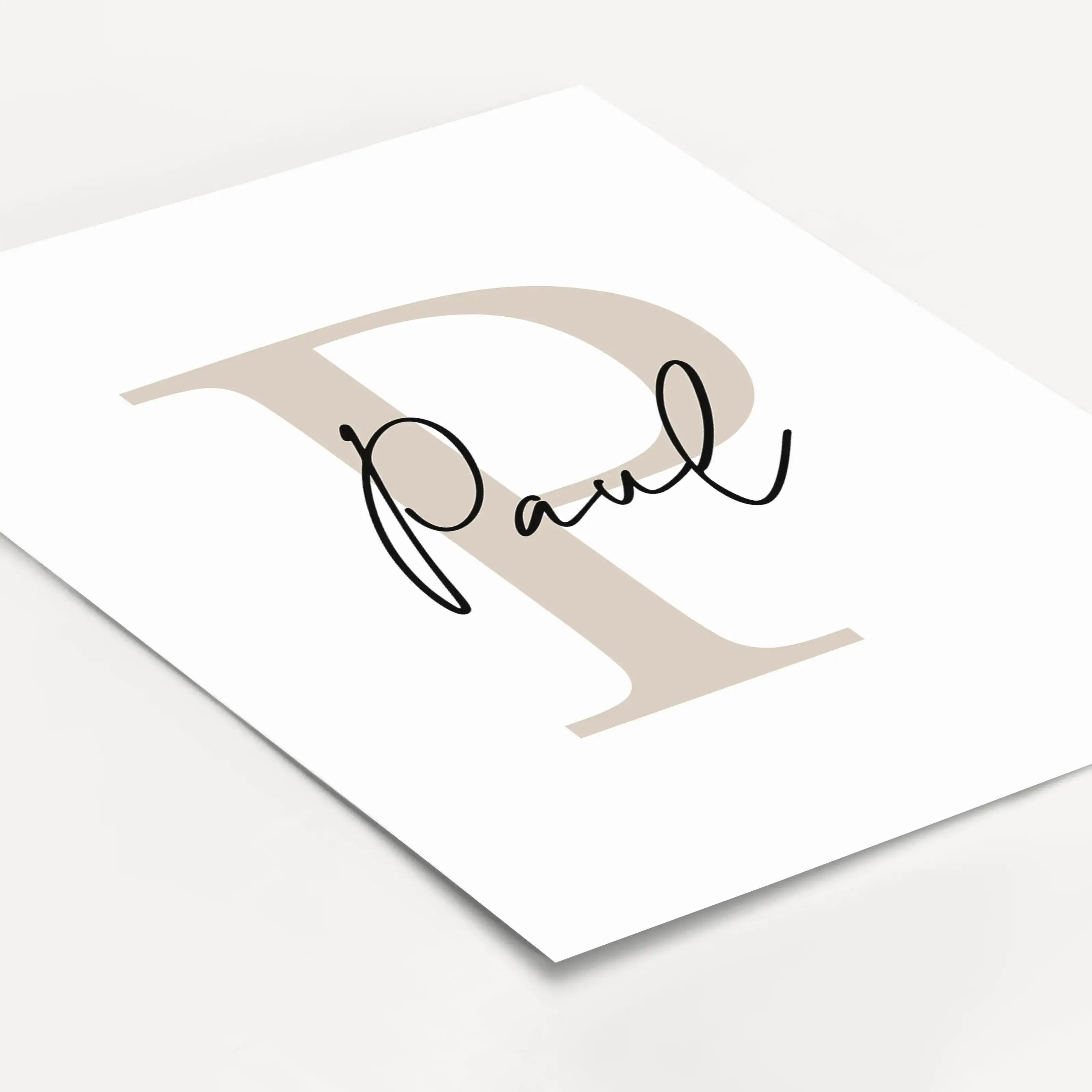 Buchstaben Poster mit Namen-Personalisiertes Poster-famprints-Ein Buchstaben Poster mit Namen ist mehr als Wanddeko – es macht aus einem einfachen Buchstaben ein persönliches Highlight. Bei famprints gestaltest du ein individuelles Namensposter, das perfe