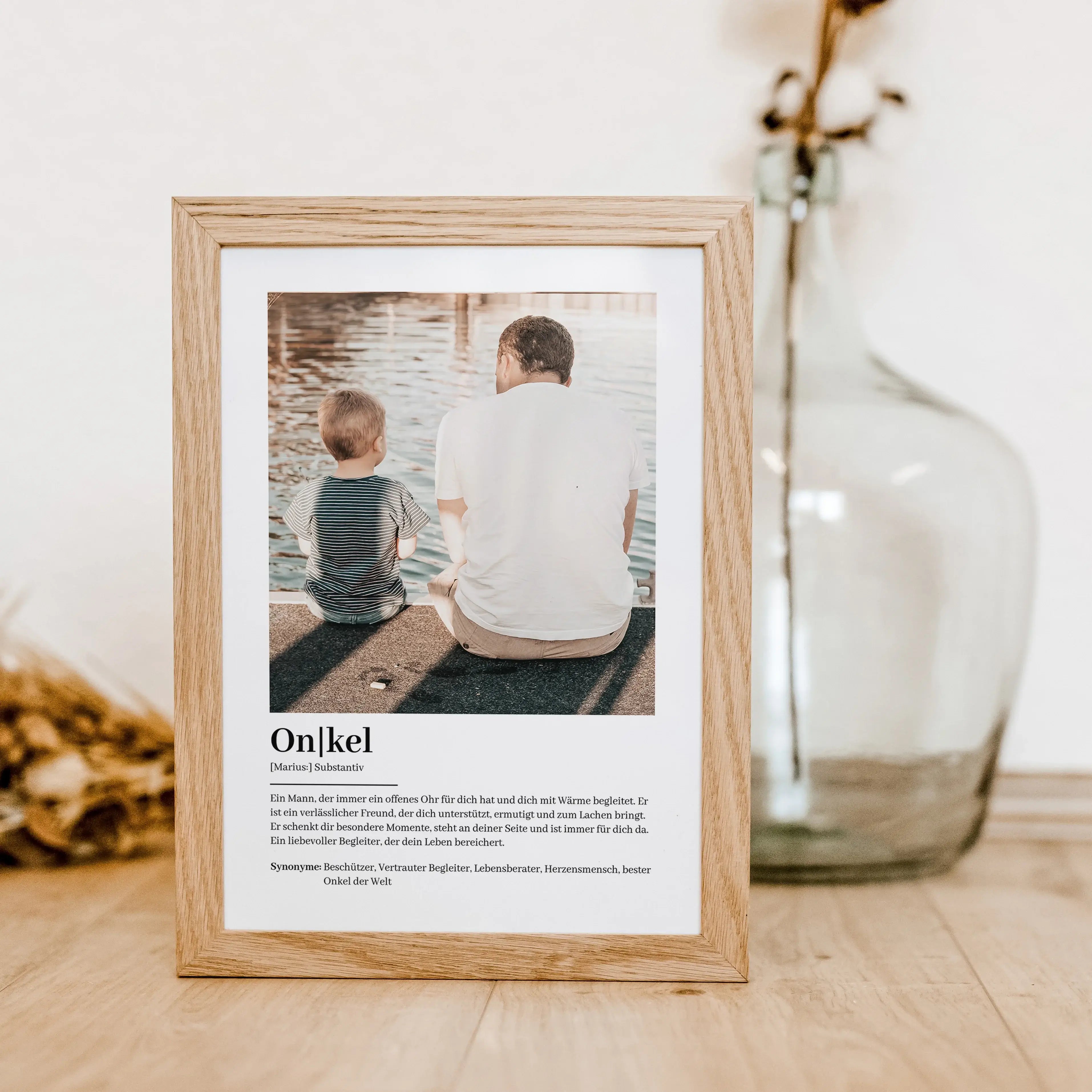 Onkel Definition Poster mit Foto-famprints-Personalisiertes Poster-Suchst du nach einem besonderen Geschenk für deinen Onkel? Unser Onkel Definition Poster mit Foto ist die perfekte Wahl! Dieses liebevoll gestaltete Poster zeigt auf einzigartige Weise, wi