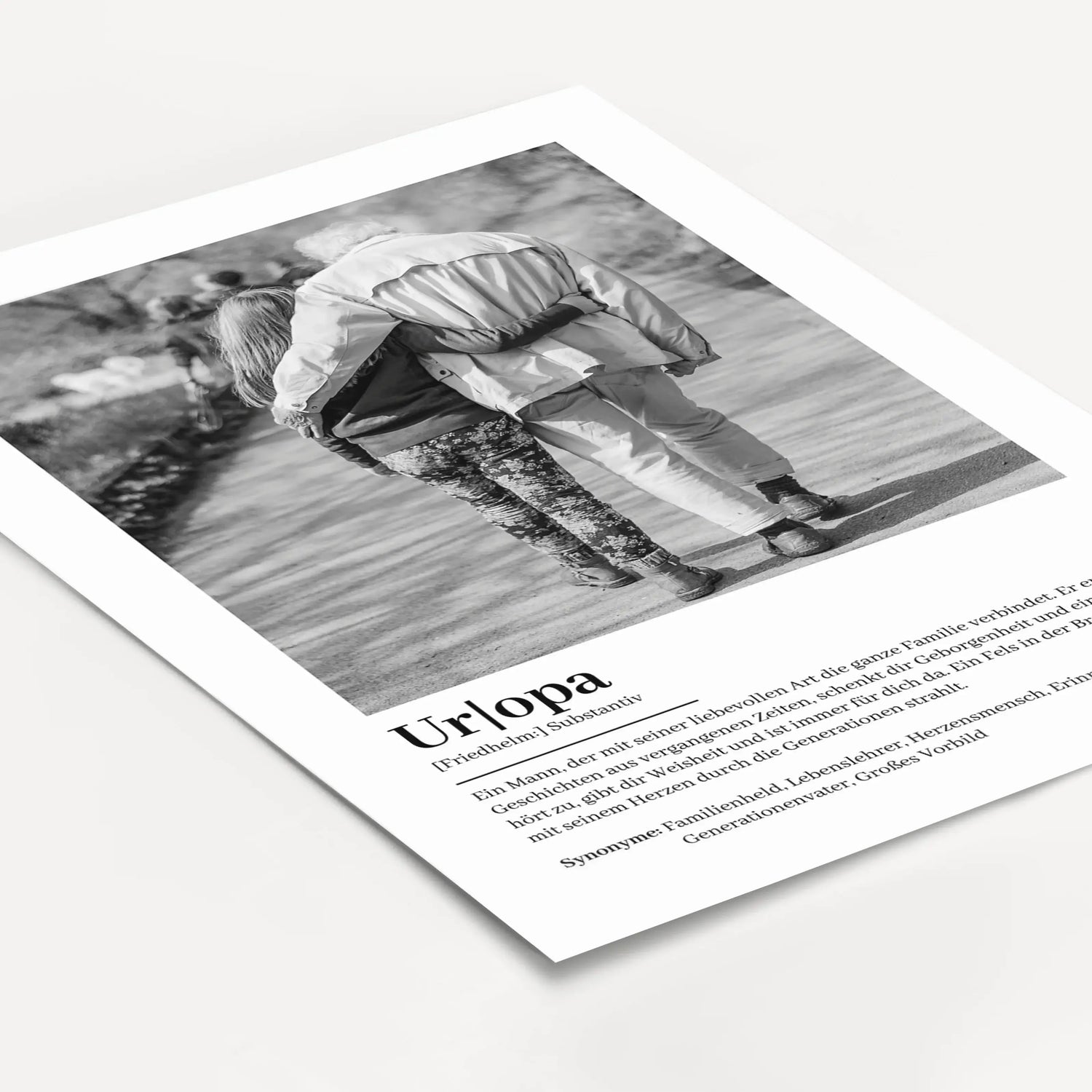 Uropa Definition Poster mit Foto-Personalisiertes Poster-famprints-Suchst du nach einem einzigartigen Geschenk für deinen Uropa? Unser Uropa Definition Poster mit Foto ist die perfekte Wahl! Dieses liebevoll gestaltete Poster zeigt auf besondere Weise, wi