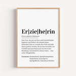 Erzieherin Definition Poster-Personalisiertes Poster-famprints-Suchst du ein besonderes Geschenk für deine Erzieherin? Unser Erzieherin Definition Poster ist genau das Richtige! Dieses liebevoll gestaltete Poster zeigt auf einzigartige Weise, wie wertvoll