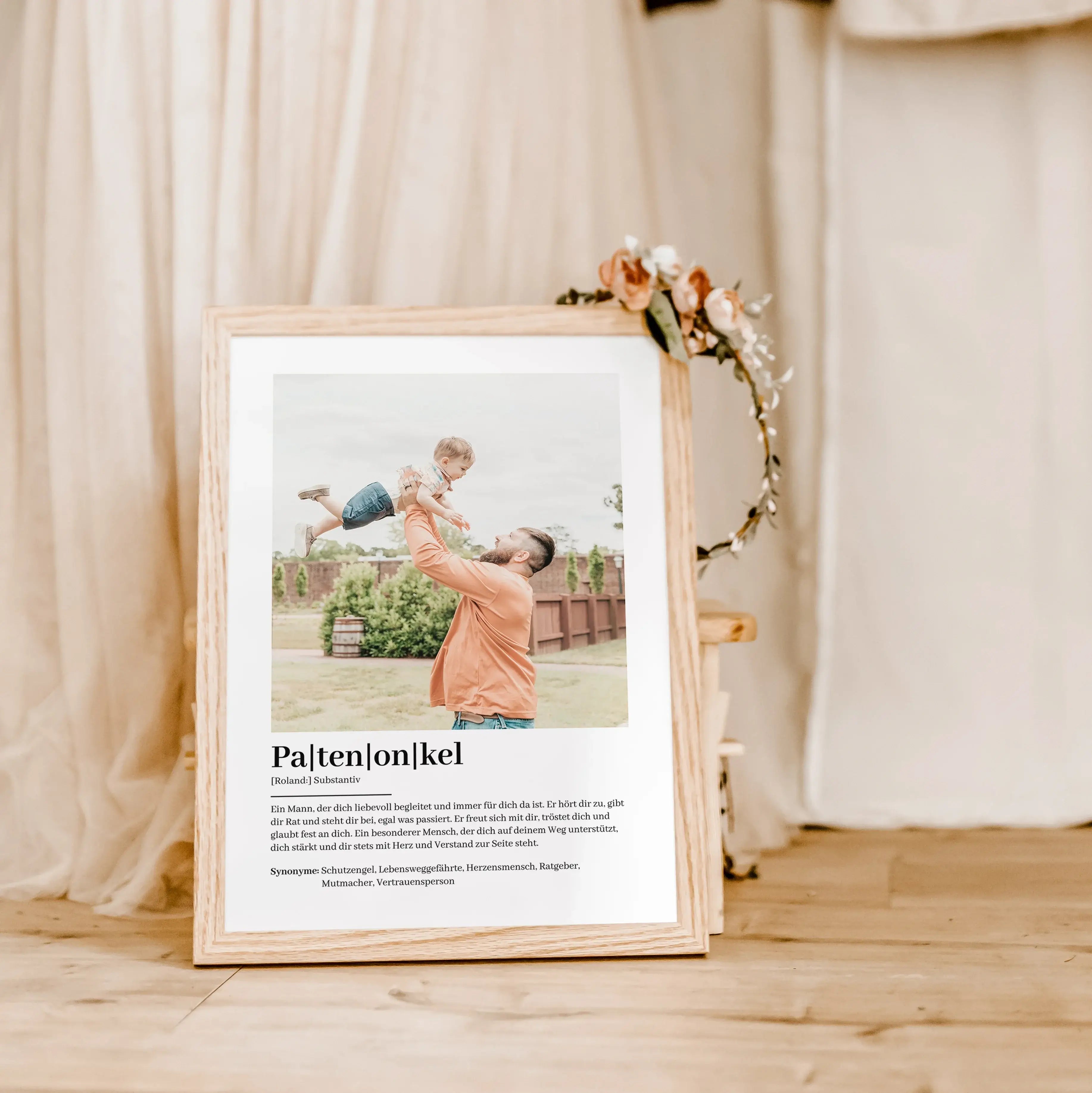 Patenonkel Definition Poster mit Foto-Personalisiertes Poster-famprints-Suchst du nach einem einzigartigen Geschenk für deinen Patenonkel? Unser Patenonkel Definition Poster mit Foto ist die perfekte Wahl! Dieses liebevoll gestaltete Poster zeigt auf beso