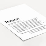 Braut Definition Poster-Personalisiertes Poster-famprints-Suchst du nach einem einzigartigen Geschenk für die Braut? Unser Braut Definition Poster ist die perfekte Wahl! Dieses liebevoll gestaltete Poster zeigt auf charmante Weise, was eine Braut ausmacht