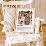 Kollegin Definition Poster mit Foto-Personalisiertes Poster-famprints-Das Kollegin Definition Poster mit Foto ist das perfekte personalisierte Geschenk für deine Kollegin. Dieses liebevoll gestaltete Poster zeigt auf einzigartige Weise, wie besonders dein