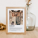 Kollegin Definition Poster mit Foto-Personalisiertes Poster-famprints-Das Kollegin Definition Poster mit Foto ist das perfekte personalisierte Geschenk für deine Kollegin. Dieses liebevoll gestaltete Poster zeigt auf einzigartige Weise, wie besonders dein