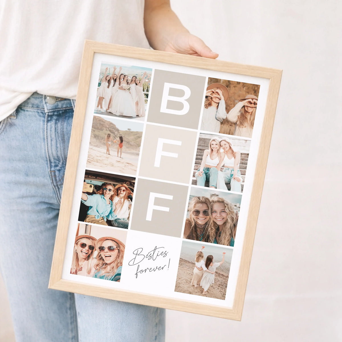 BFF Fotocollage-Personalisiertes Poster-famprints