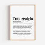 Trauzeugin Definition Poster-Personalisiertes Poster-famprints-Suchst du nach einem besonderen Geschenk für deine Trauzeugin? Unser Trauzeugin Definition Poster ist genau das Richtige! Dieses liebevoll gestaltete Poster zeigt auf einzigartige Weise, was e