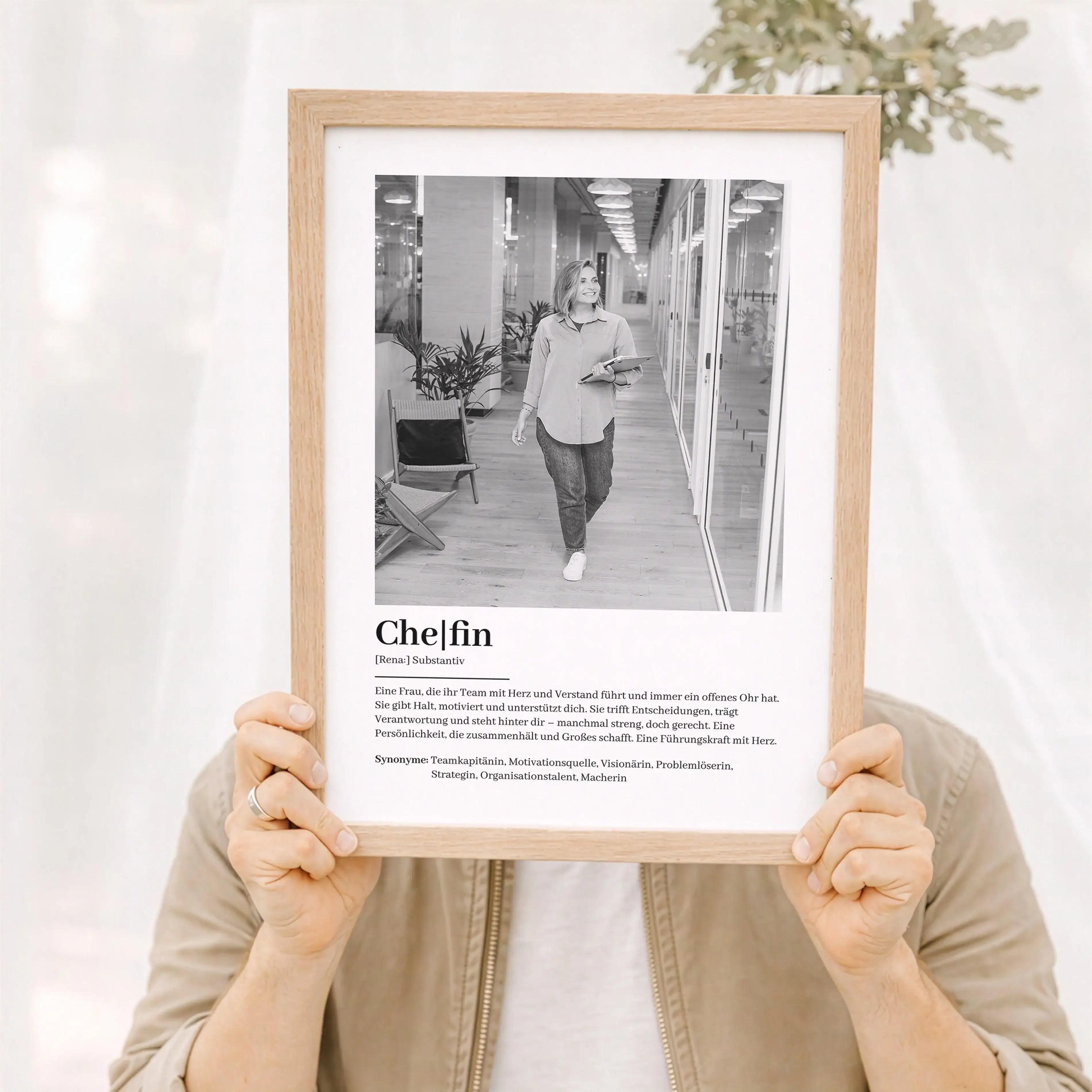 Chefin Definition Poster mit Foto-Personalisiertes Poster-famprints-Das Chefin Definition Poster mit Foto ist ein persönliches Statement für Wertschätzung und Anerkennung. Es verbindet eine moderne Definition mit deinem eigenen Bild und macht aus einem ei