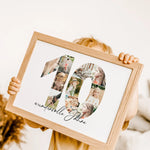 Foto Poster 10 Jahre - Personalisiertes Poster - famprints - Entdecke unser einzigartiges Foto Poster 10, das deine schönsten Erinnerungen auf besondere Weise in Szene setzt. Die große „10“ auf dem Poster kann mit deinen persönlichen Fotos hinterlegt werd