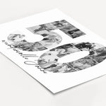 Foto Poster 50 Jahre - Personalisiertes Poster - famprints - Feiere besondere Momente mit unserem einzigartigen Foto Poster 50! Dieses hochwertige Fotoposter zeigt die Zahl 50, die du mit deinen persönlichen Fotos individuell gestalten kannst. So entsteht