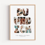 Foto Poster Du und ich - Personalisiertes Poster - famprints - Entdecke unser einzigartiges Foto Poster Du und ich – das perfekte personalisierte Geschenk zur Hochzeit, zum Hochzeitstag oder Valentinstag! Auf diesem besonderen Poster kannst du hinter jede