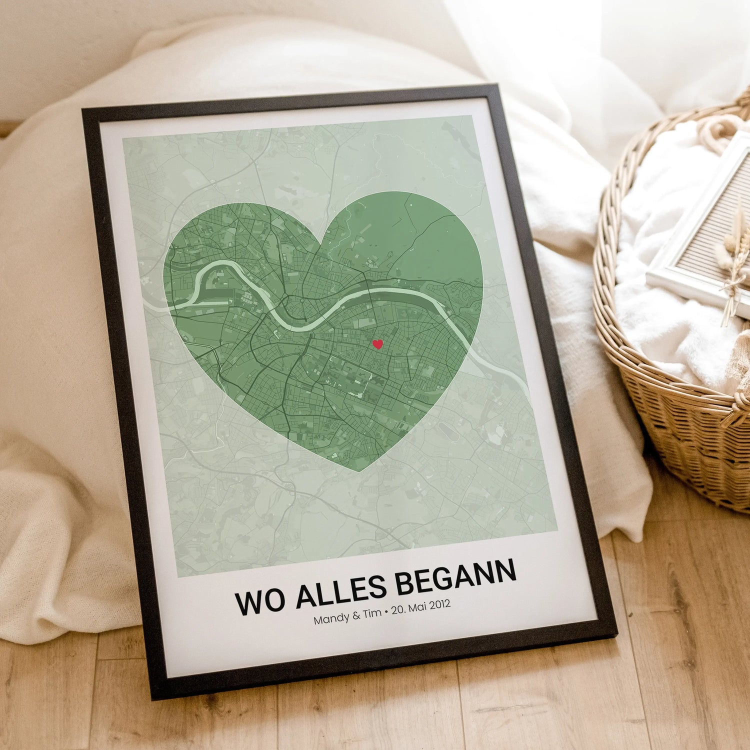 Stadtkarte Poster Herz modern - Personalisiertes Poster - famprints - Entdecke unser Stadtkarte Poster Herz modern – das perfekte personalisierte Geschenk für eure besonderen Momente! Gestalte dein Poster individuell mit der Stadtkarte deines Lieblingsort
