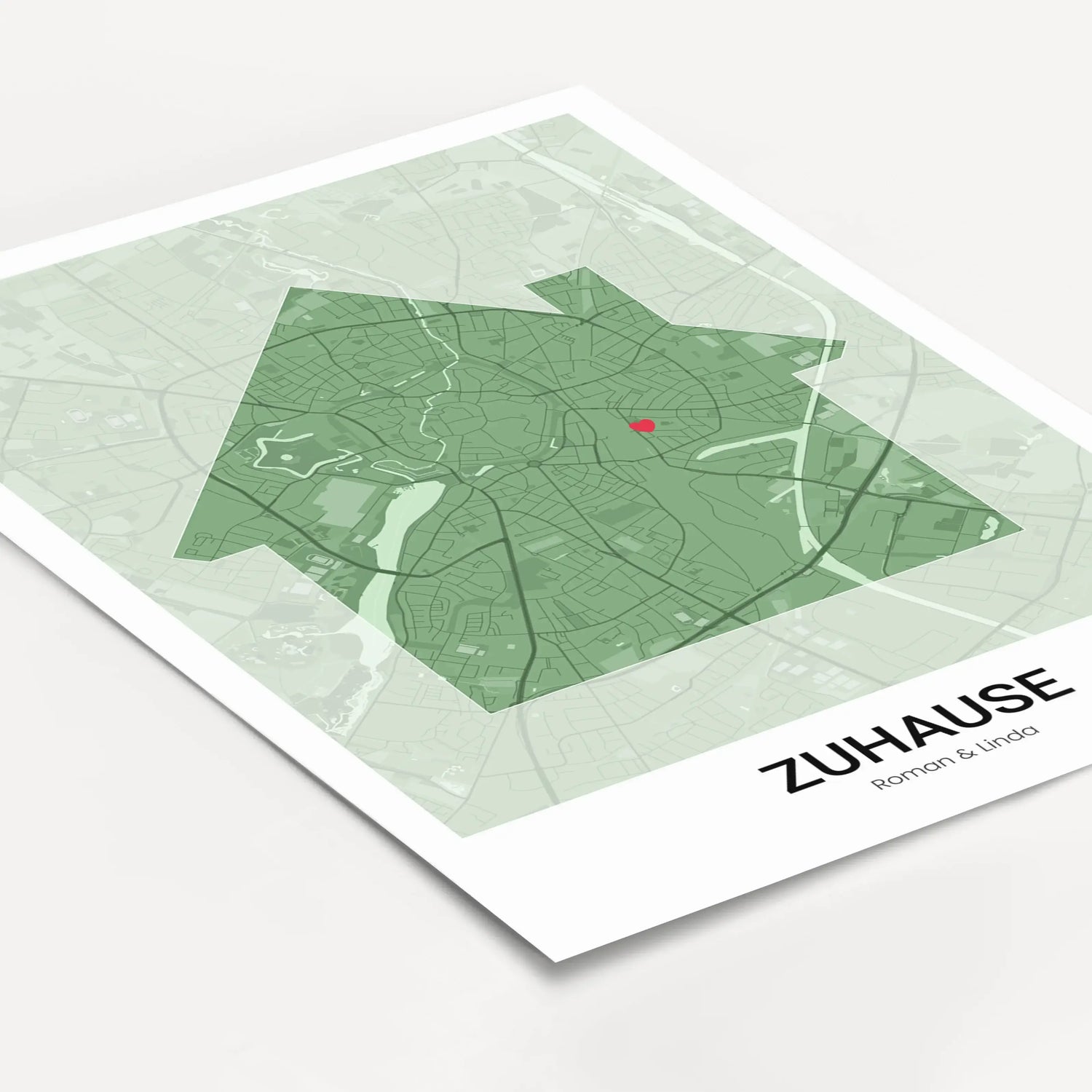 Stadtkarte Poster Haus modern - Personalisiertes Poster - famprints - Entdecke unser Stadtkarte Poster Haus modern – das perfekte personalisierte Geschenk für alle, die ihr Zuhause lieben! Dieses einzigartige Poster kannst du mit der Stadtkarte deines Lie