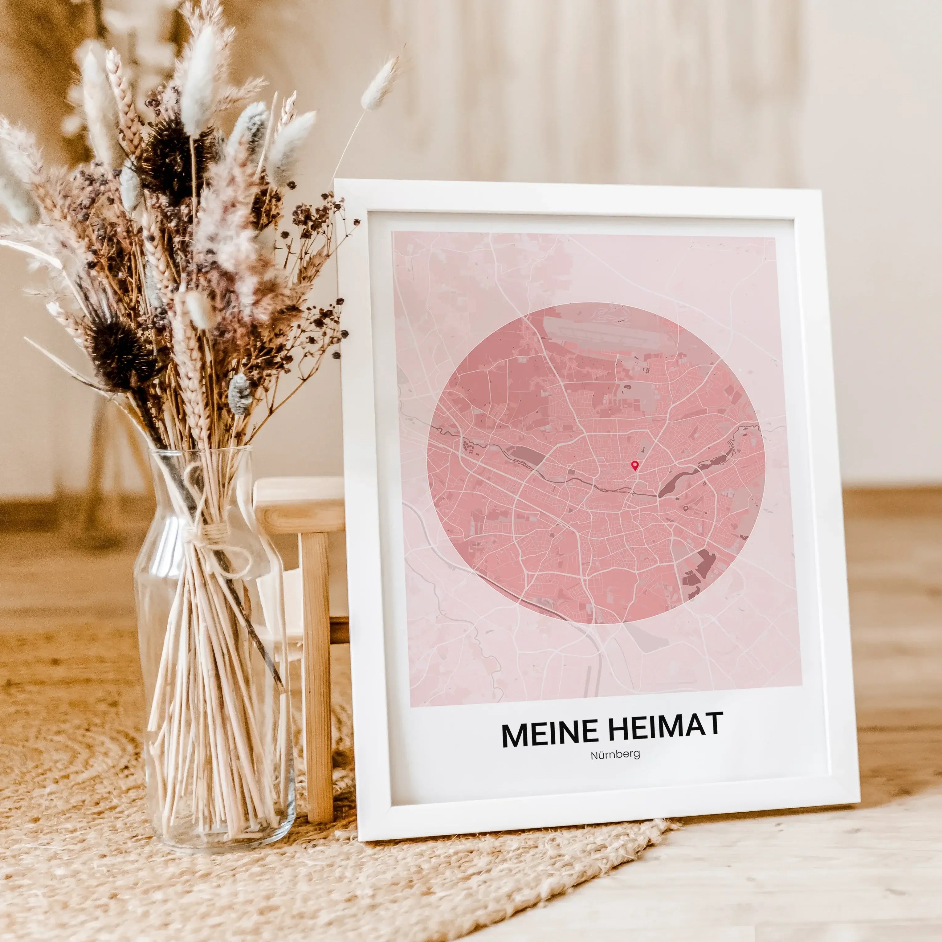 Stadtkarte Poster Circle modern - Personalisiertes Poster - famprints - Entdecke das Stadtkarte Poster Circle modern – dein personalisiertes Kunstwerk mit dem besonderen Extra! Gestalte dein Poster individuell mit der Stadtkarte deines Lieblingsortes und