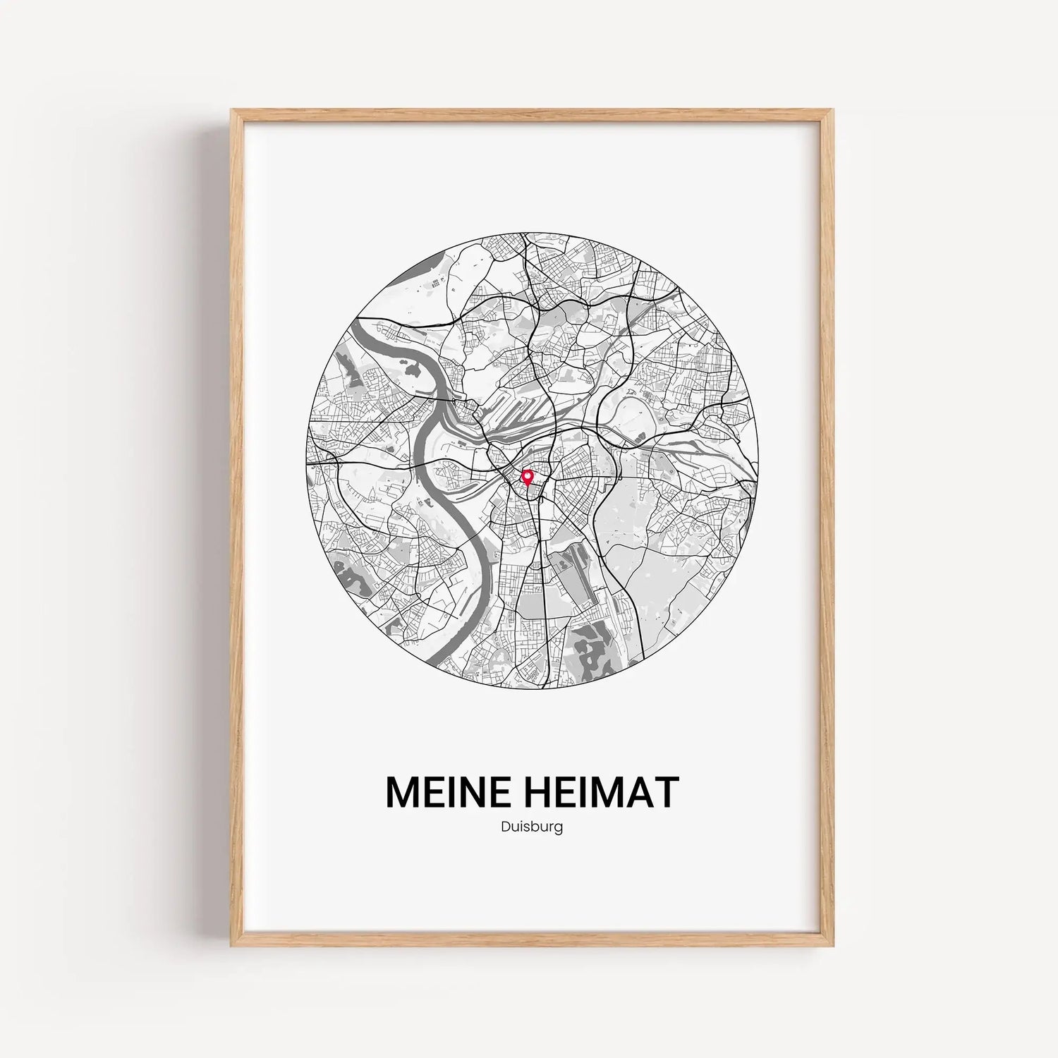 Stadtkarte Poster Circle - Personalisiertes Poster - famprints - Entdecke das Stadtkarte Poster Circle – dein persönliches Kunstwerk mit dem Stadtplan deines Lieblingsortes! Gestalte dein Poster individuell und setze mit dem Marker den genauen Standort, d