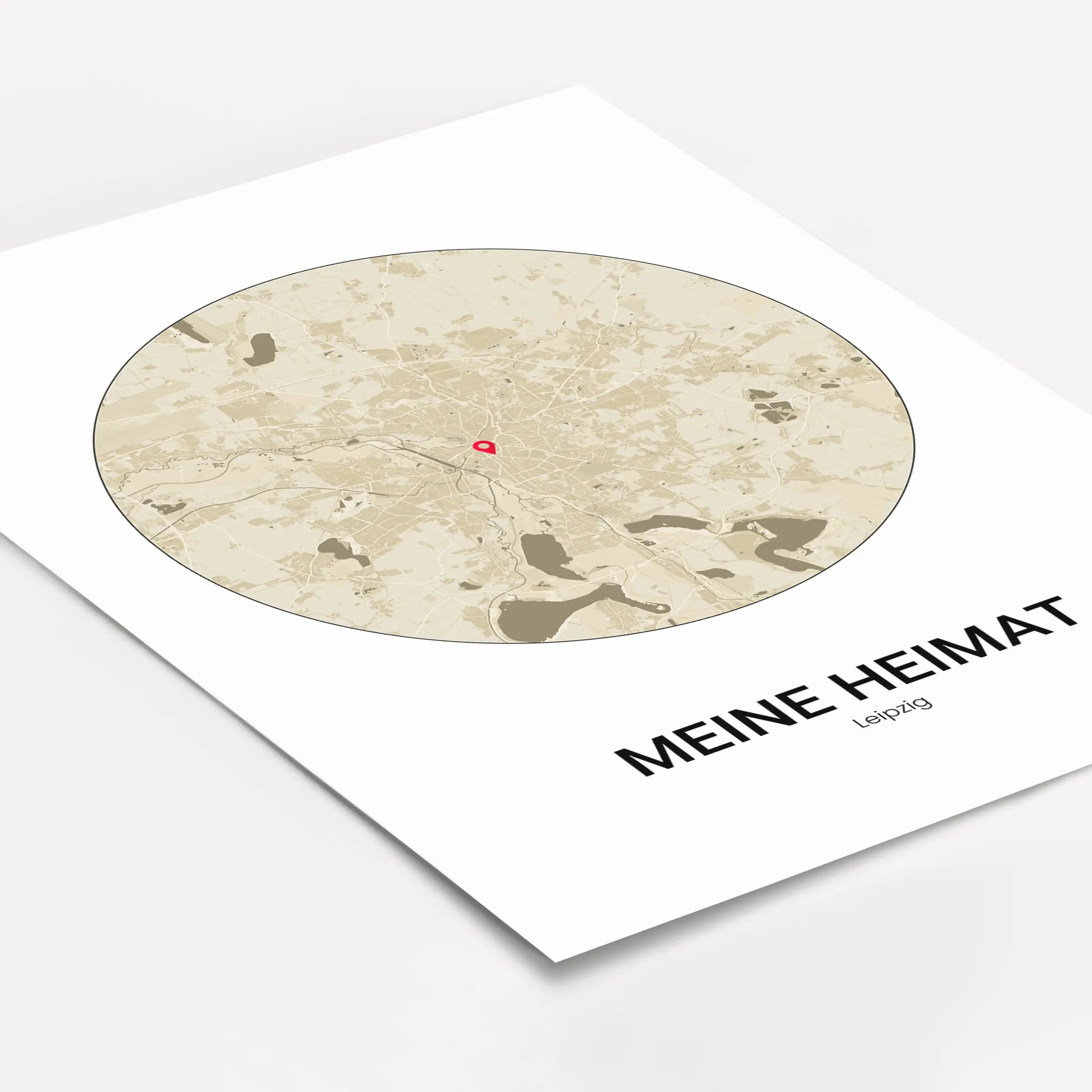 Stadtkarte Poster Circle-Personalisiertes Poster-famprints-Das Stadtkarte Poster Circle macht aus einem Ort eine persönliche Erinnerung. Du gestaltest einen runden Stadtplan genau nach deinen Vorstellungen und hältst einen Platz fest, der für dich Bedeutu