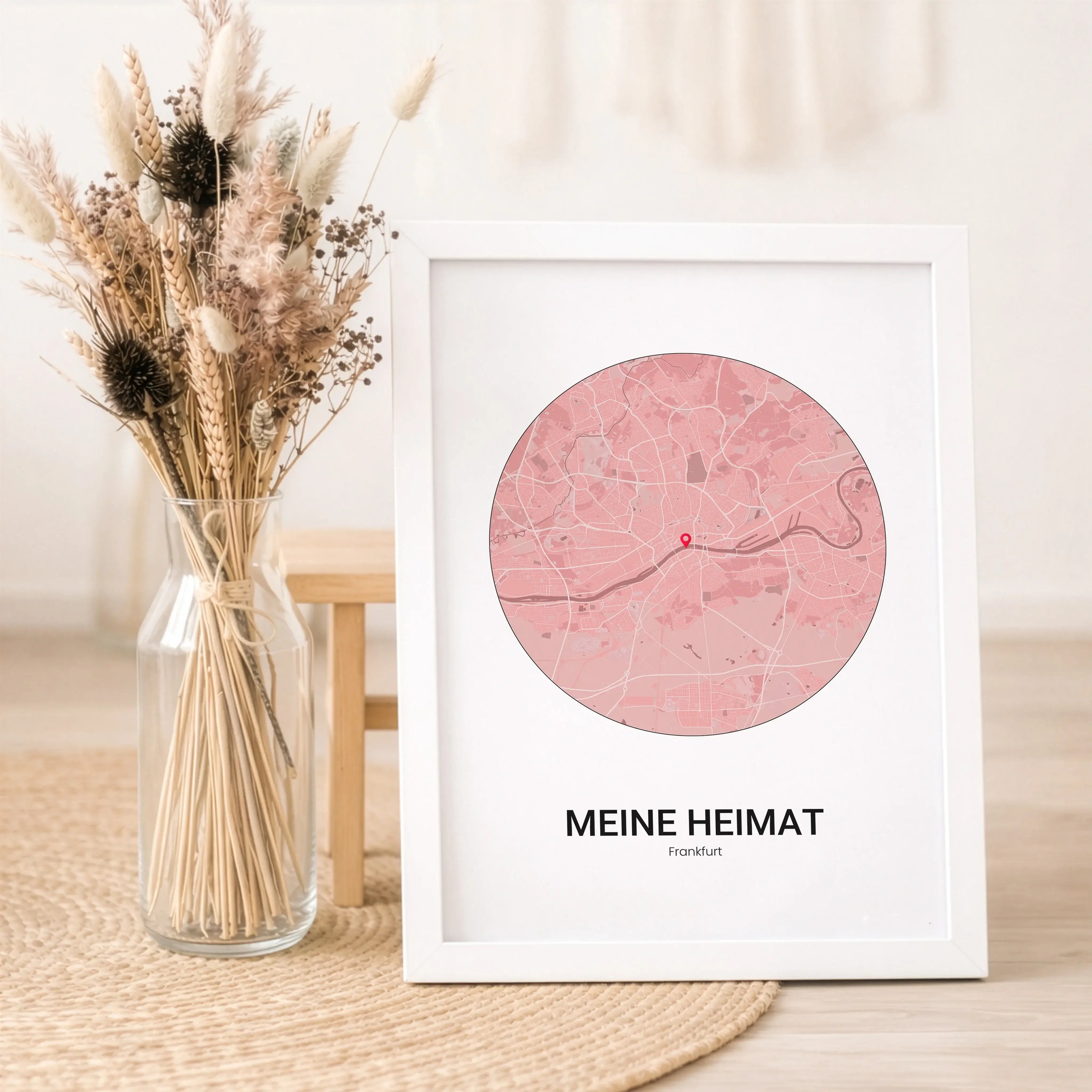 Stadtkarte Poster Circle-Personalisiertes Poster-famprints-Das Stadtkarte Poster Circle macht aus einem Ort eine persönliche Erinnerung. Du gestaltest einen runden Stadtplan genau nach deinen Vorstellungen und hältst einen Platz fest, der für dich Bedeutu