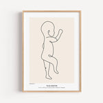 Geburtsposter 1:1 Baby 'Line Art'-famprints-Personalisiertes Poster-Die Geburt eines Kindes ist etwas ganz Besonderes. Egal, ob es das erste oder zehnte Kind ist, dieser Moment wird für immer in Erinnerung bleiben. Das famprints Geburtsposter ist ein unve