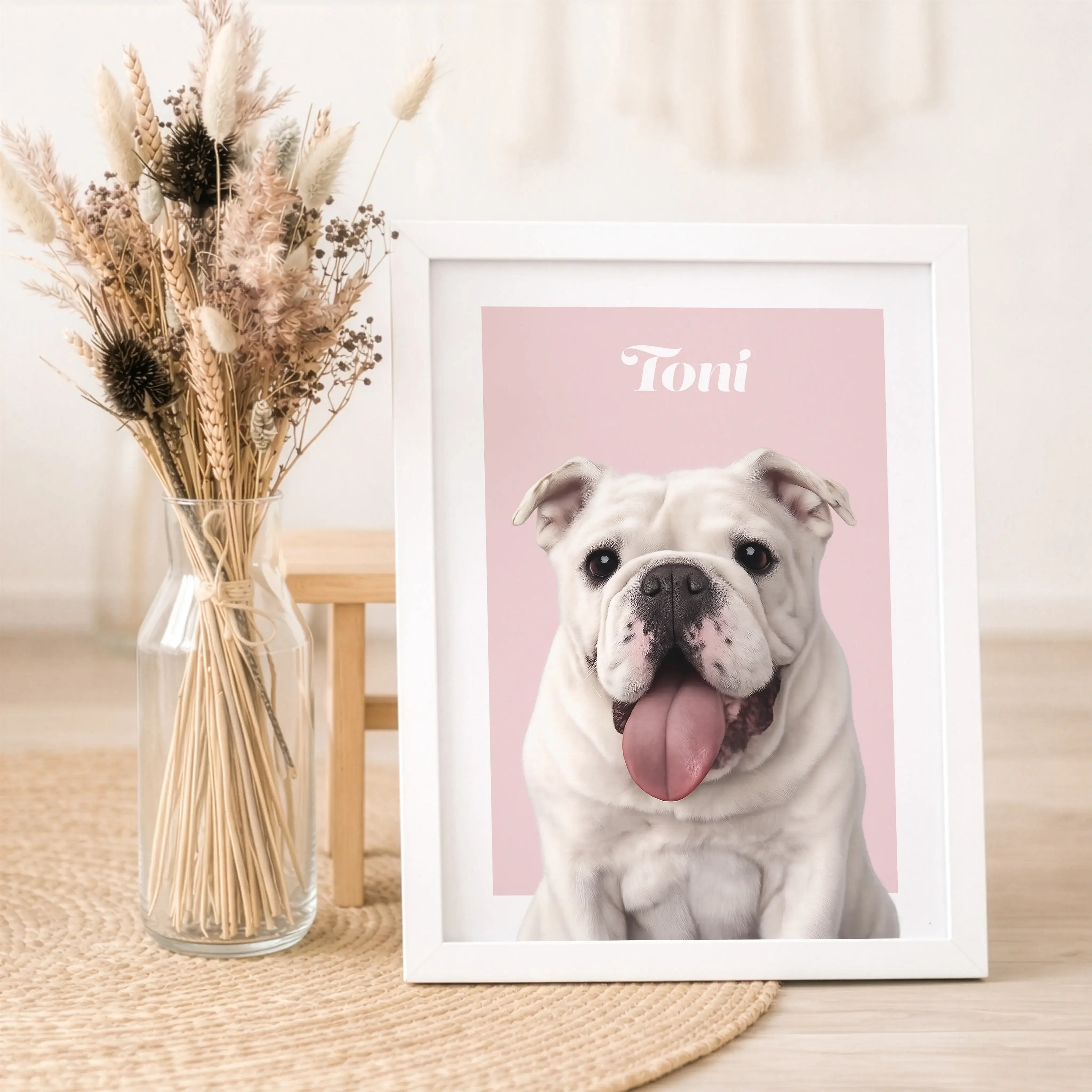 Haustier Poster-Personalisiertes Poster-famprints-Haustier Poster von famprints verwandelt dein Lieblingsfoto in ein individuelles Kunstwerk für dein Zuhause. Du lädst einfach das Portrait deines Hundes, deiner Katze oder deines Pferdes hoch und unser Kon