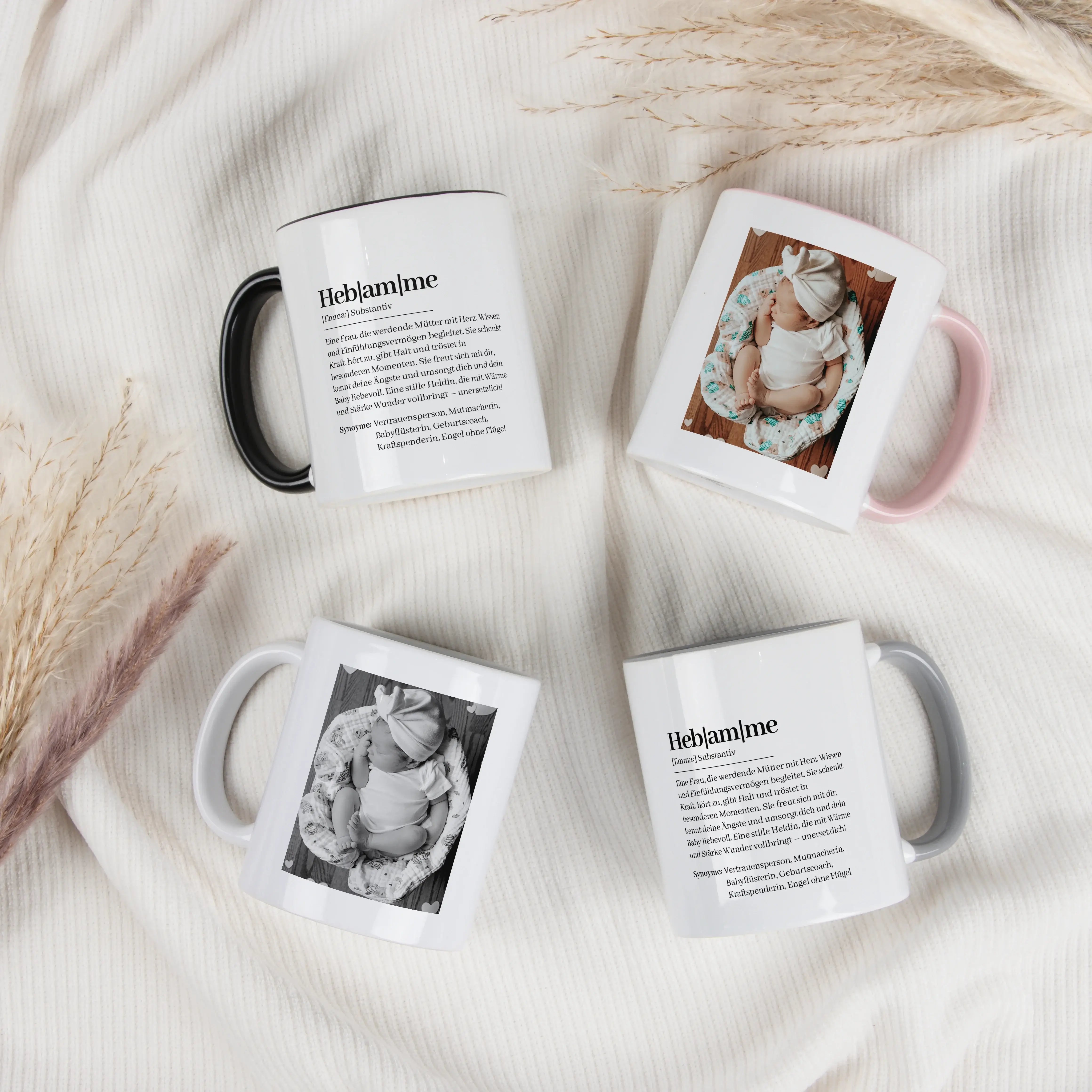 Tasse Definition Hebamme-Keramik Tasse-famprints-Die Tasse Definition Hebamme ist ein persönliches Geschenk für einen Menschen, der in einer ganz besonderen Zeit an deiner Seite war. Das Design im liebevollen Duden Stil beschreibt mit einfühlsamen Worten,