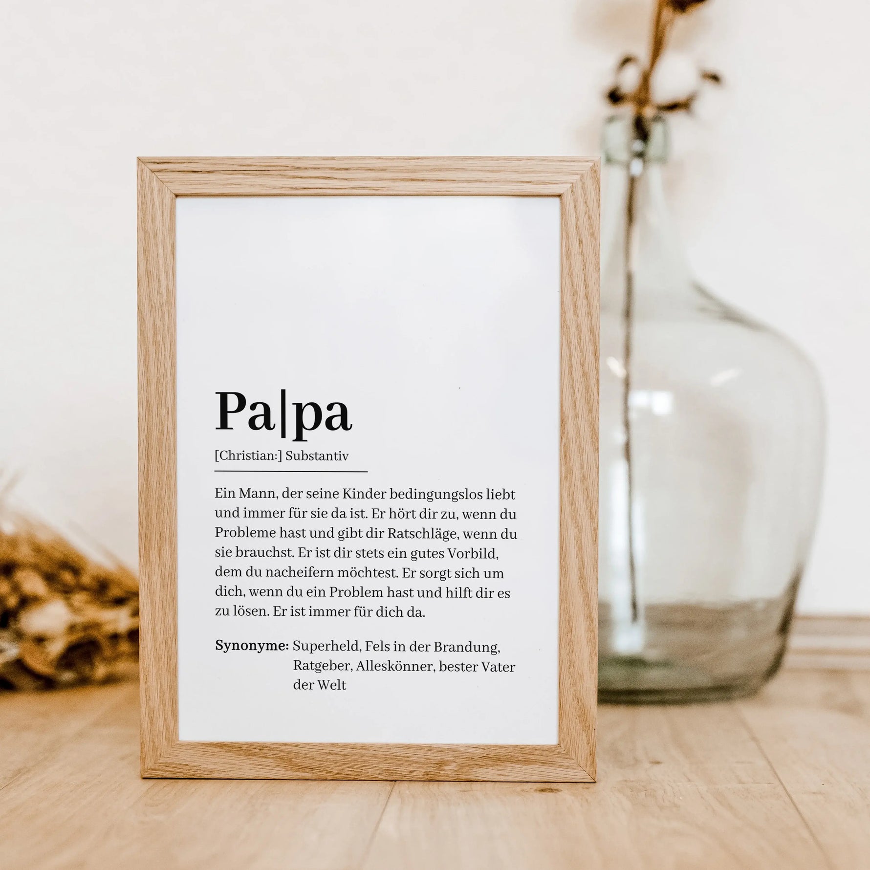 Papa Definition Poster-famprints-Personalisiertes Poster-Auf dem Papa Definition Poster findest du unsere Interpretation von einem Vater. Stell dir vor, du überraschst deinen Papa mit dieser persönlichen Geschenkidee. Sobald er die ersten Textzeilen liest