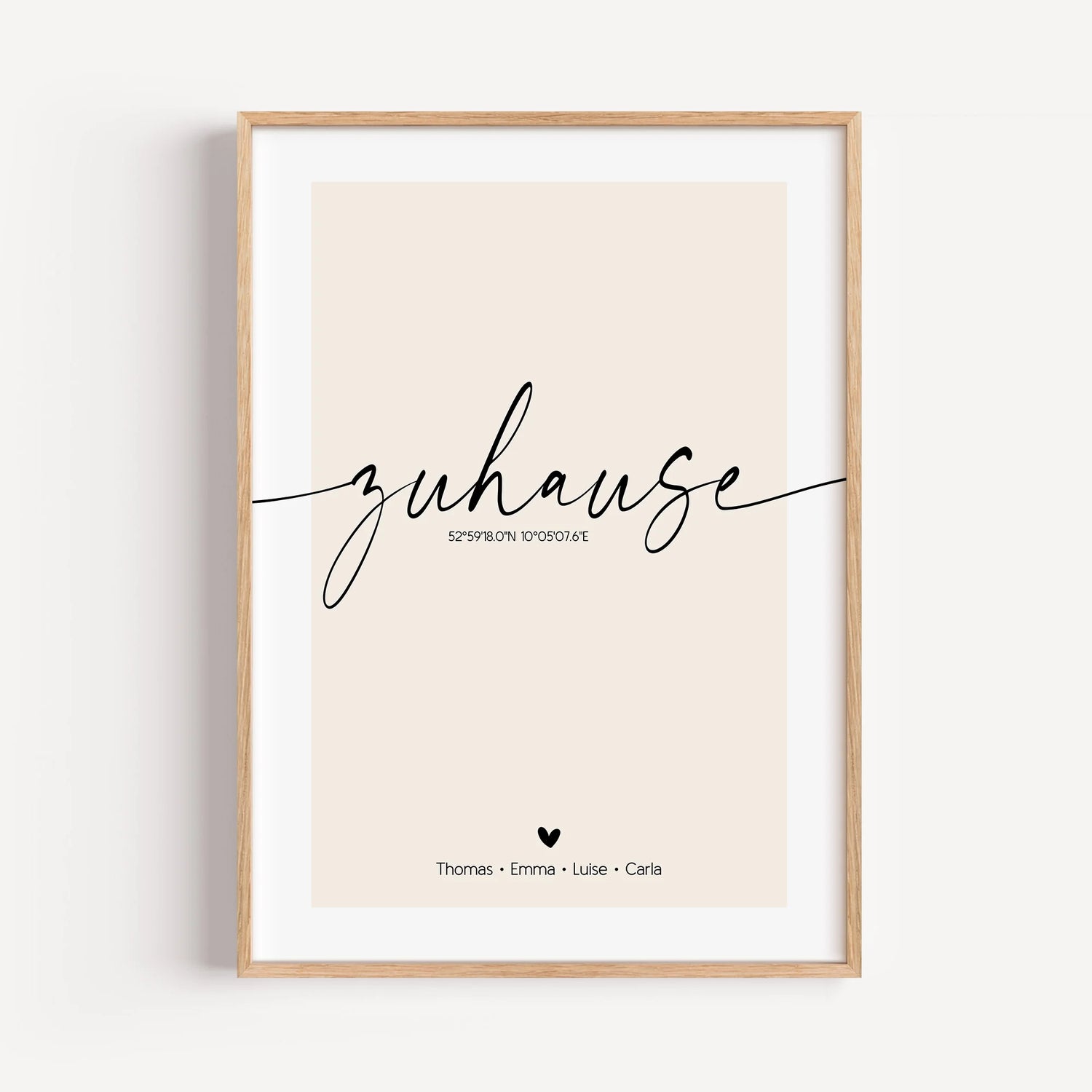 Poster Zuhause No2-famprints-Personalisiertes Poster-Jeder von uns möchte sein Zuhause so gestalten, dass es unseren Bedürfnissen und Wünschen entspricht. Ein Ort der Ruhe und des Friedens. Ein Ort an dem wir uns wohlfühlen. Doch was ist eigentlich das Wi