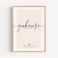 Poster Zuhause No2-famprints-Personalisiertes Poster-Jeder von uns möchte sein Zuhause so gestalten, dass es unseren Bedürfnissen und Wünschen entspricht. Ein Ort der Ruhe und des Friedens. Ein Ort an dem wir uns wohlfühlen. Doch was ist eigentlich das Wi