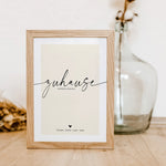 Poster Zuhause No2-famprints-Personalisiertes Poster-Jeder von uns möchte sein Zuhause so gestalten, dass es unseren Bedürfnissen und Wünschen entspricht. Ein Ort der Ruhe und des Friedens. Ein Ort an dem wir uns wohlfühlen. Doch was ist eigentlich das Wi