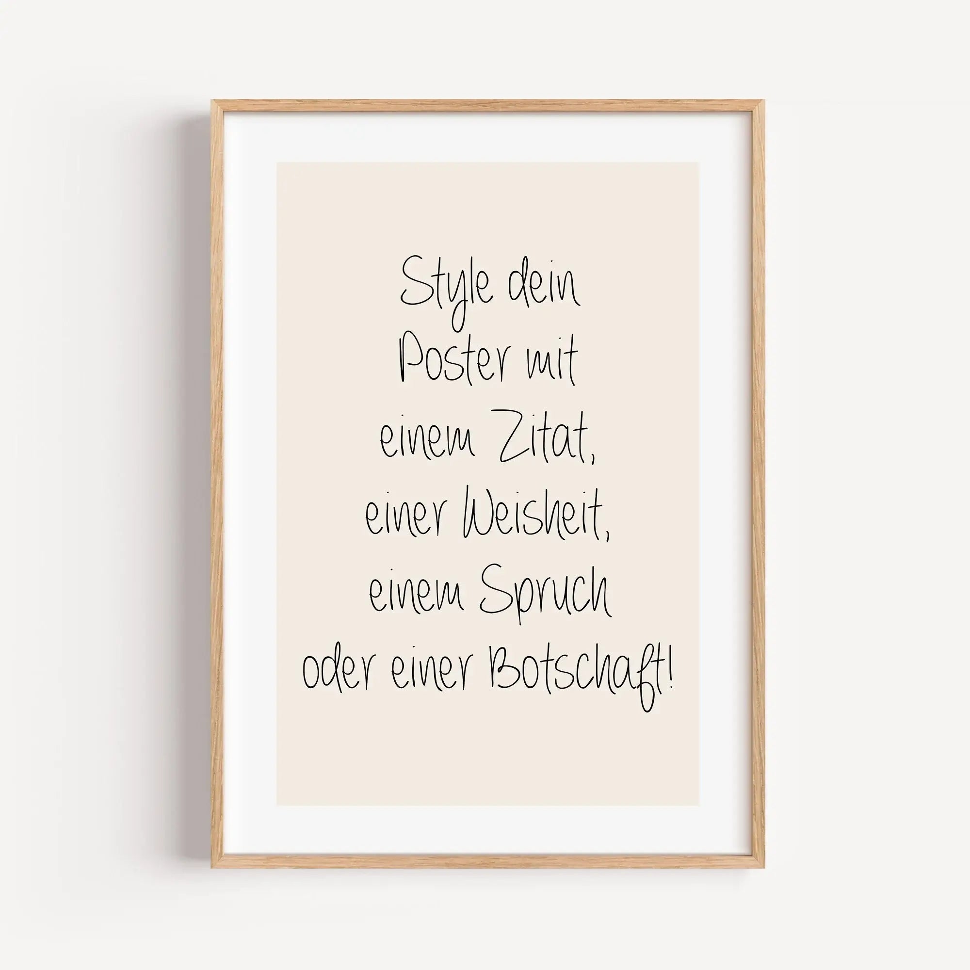 Text Poster-famprints-Personalisiertes Poster-Hast du auch schon lange das Gefühl, dass an deiner Wand etwas fehlt? Dann hat famprints die perfekte Lösung für dich: Unser individuelles Text Poster. Von einem lustigen Spruch bis hin zu einem kunstvollen Zi