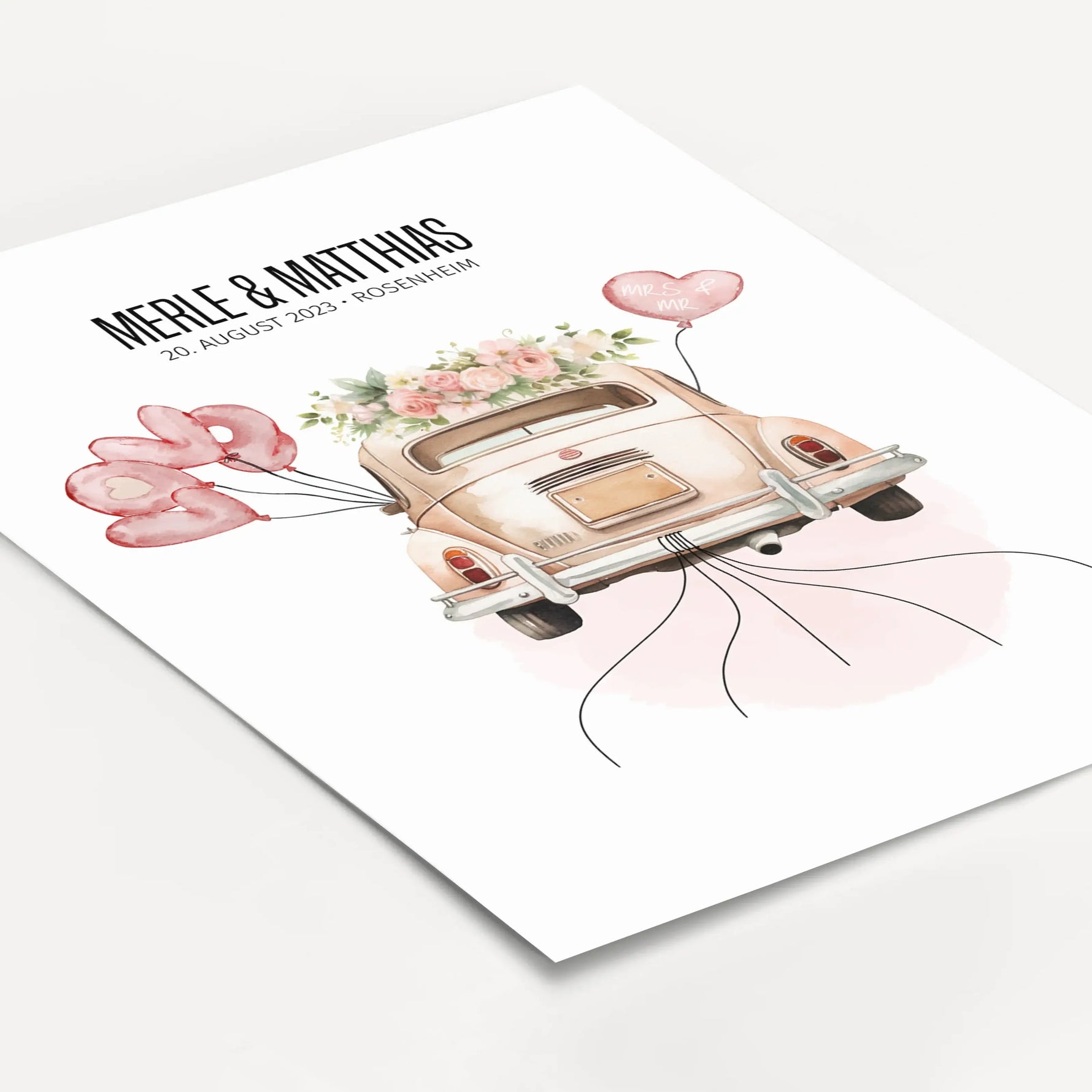 Geldgeschenk Poster Hochzeit-famprints-Personalisiertes Poster-Entdecke das einzigartige Geldgeschenk Poster Hochzeit! Mit diesem perfekten Poster zur Hochzeit kannst du auf kreative Weise Geldscheine verschenken. Befestige sie einfach an den Enden der "S