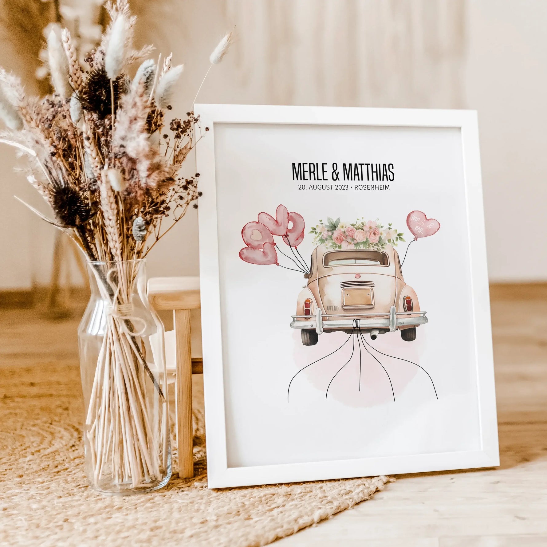 Geldgeschenk Poster Hochzeit-famprints-Personalisiertes Poster-Entdecke das einzigartige Geldgeschenk Poster Hochzeit! Mit diesem perfekten Poster zur Hochzeit kannst du auf kreative Weise Geldscheine verschenken. Befestige sie einfach an den Enden der "S