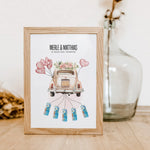 Geldgeschenk Poster Hochzeit-famprints-Personalisiertes Poster-Entdecke das einzigartige Geldgeschenk Poster Hochzeit! Mit diesem perfekten Poster zur Hochzeit kannst du auf kreative Weise Geldscheine verschenken. Befestige sie einfach an den Enden der "S