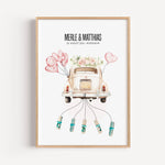Geldgeschenk Poster Hochzeit - Personalisiertes Poster - famprints - Geldgeschenk Poster Hochzeit