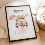 Geldgeschenk Poster Hochzeit - Personalisiertes Poster - famprints - Geldgeschenk Poster Hochzeit