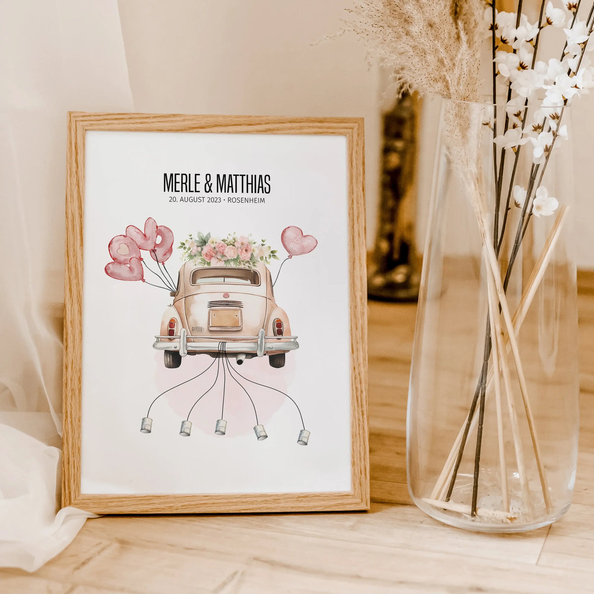 Geldgeschenk Poster Hochzeit gestalten | famprints