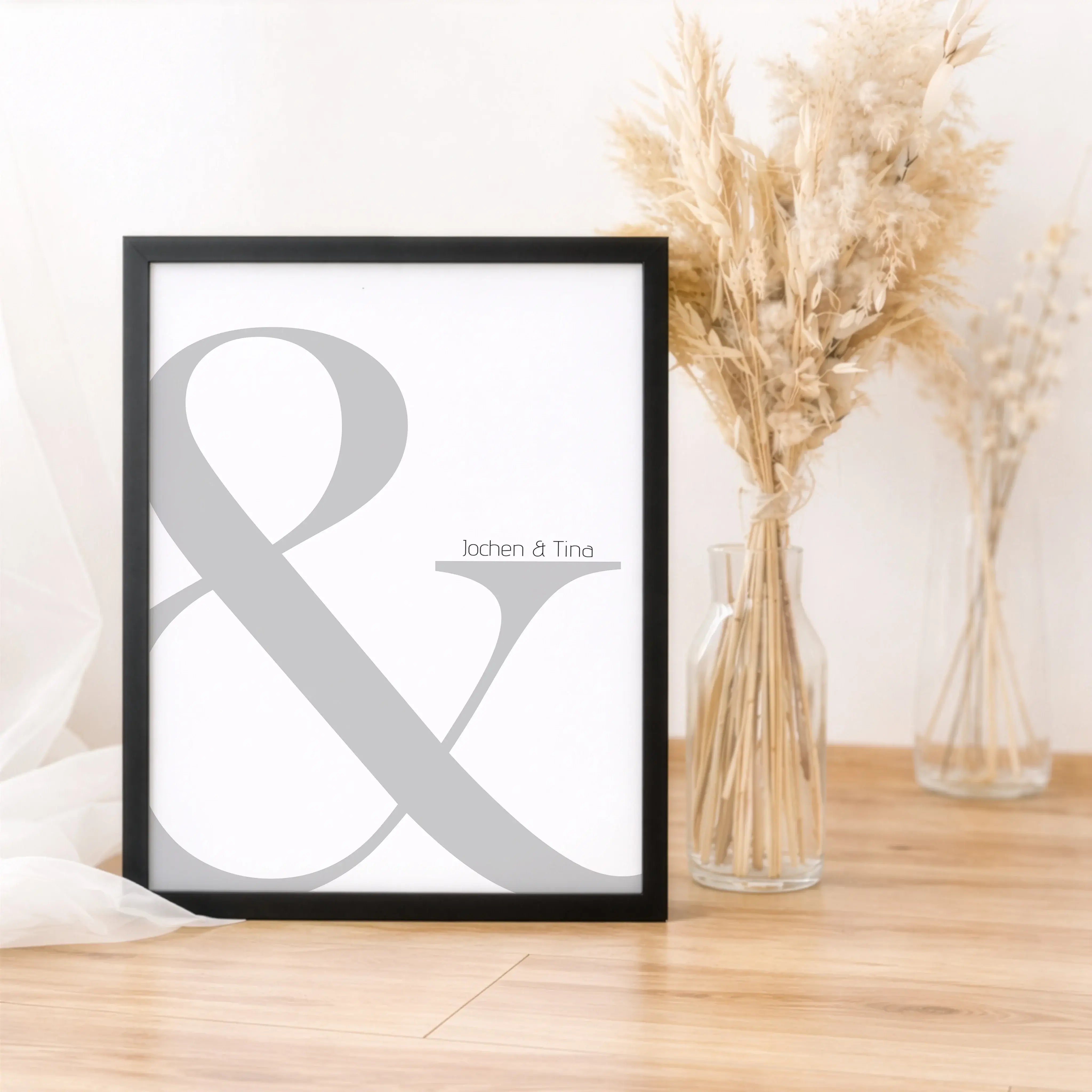 Und Poster-Personalisiertes Poster-famprints-Das Und Poster ist mehr als ein schlichtes Wandbild. Es steht für Verbindung, Zusammenhalt und all die kleinen Momente, die euch als Paar ausmachen. Mit euren Namen personalisiert wird aus einem typografischen