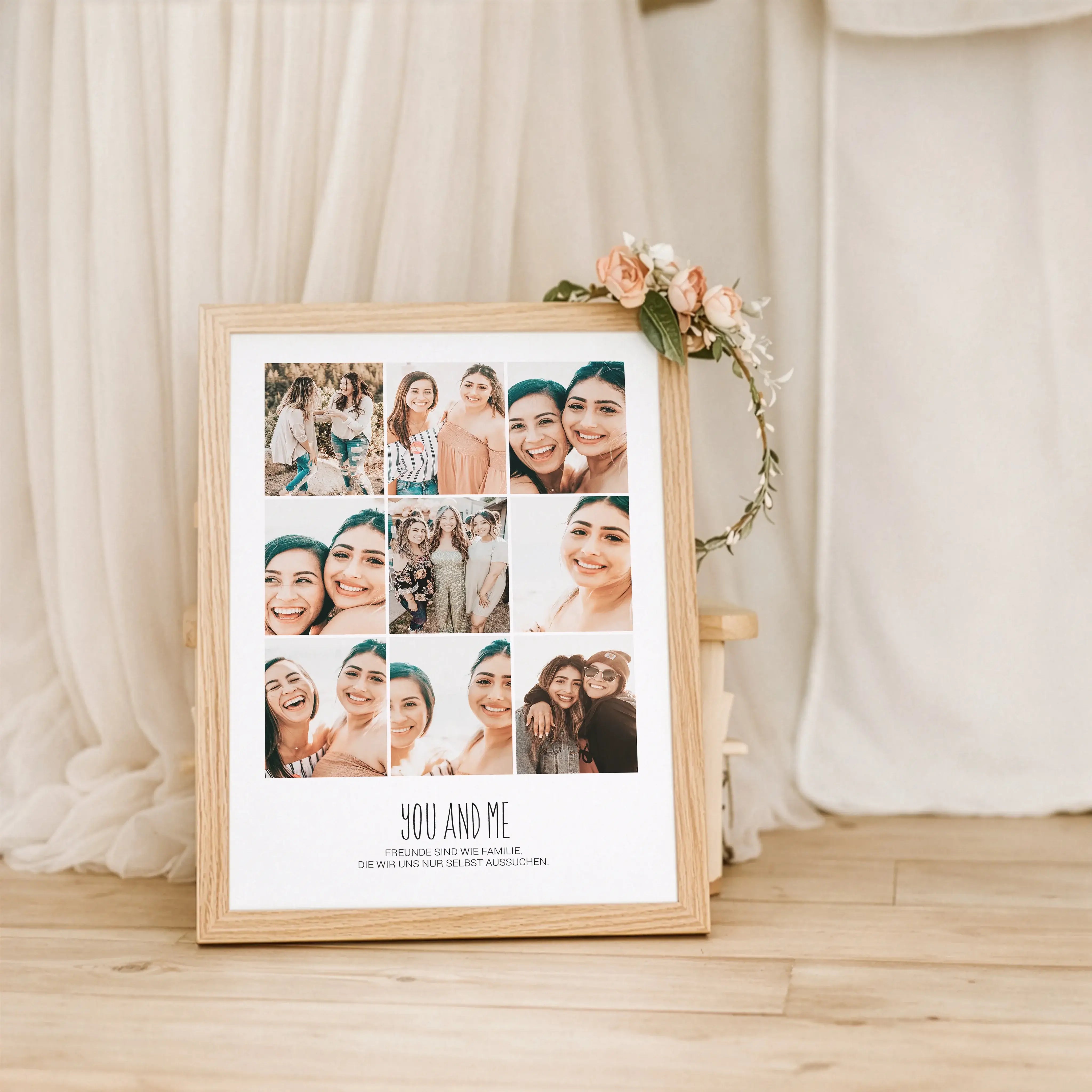 You and me Foto Poster-Personalisiertes Poster-famprints-Das You and me Foto Poster von famprints ist eine persönliche Art, gemeinsame Erinnerungen sichtbar zu machen. Neun Fotos werden in einem harmonischen Raster zu einem modernen Fotoposter kombiniert