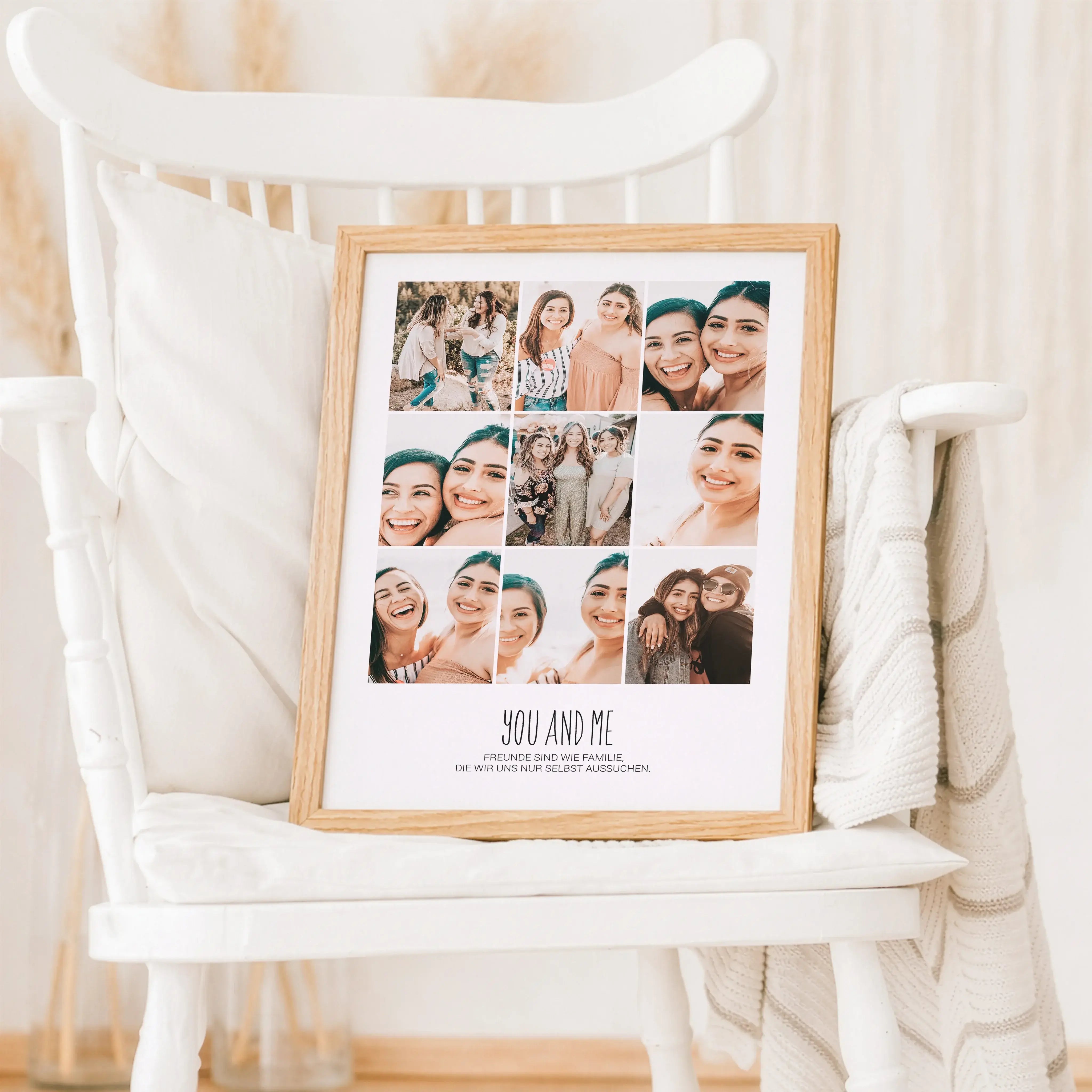 You and me Foto Poster-Personalisiertes Poster-famprints-Das You and me Foto Poster von famprints ist eine persönliche Art, gemeinsame Erinnerungen sichtbar zu machen. Neun Fotos werden in einem harmonischen Raster zu einem modernen Fotoposter kombiniert