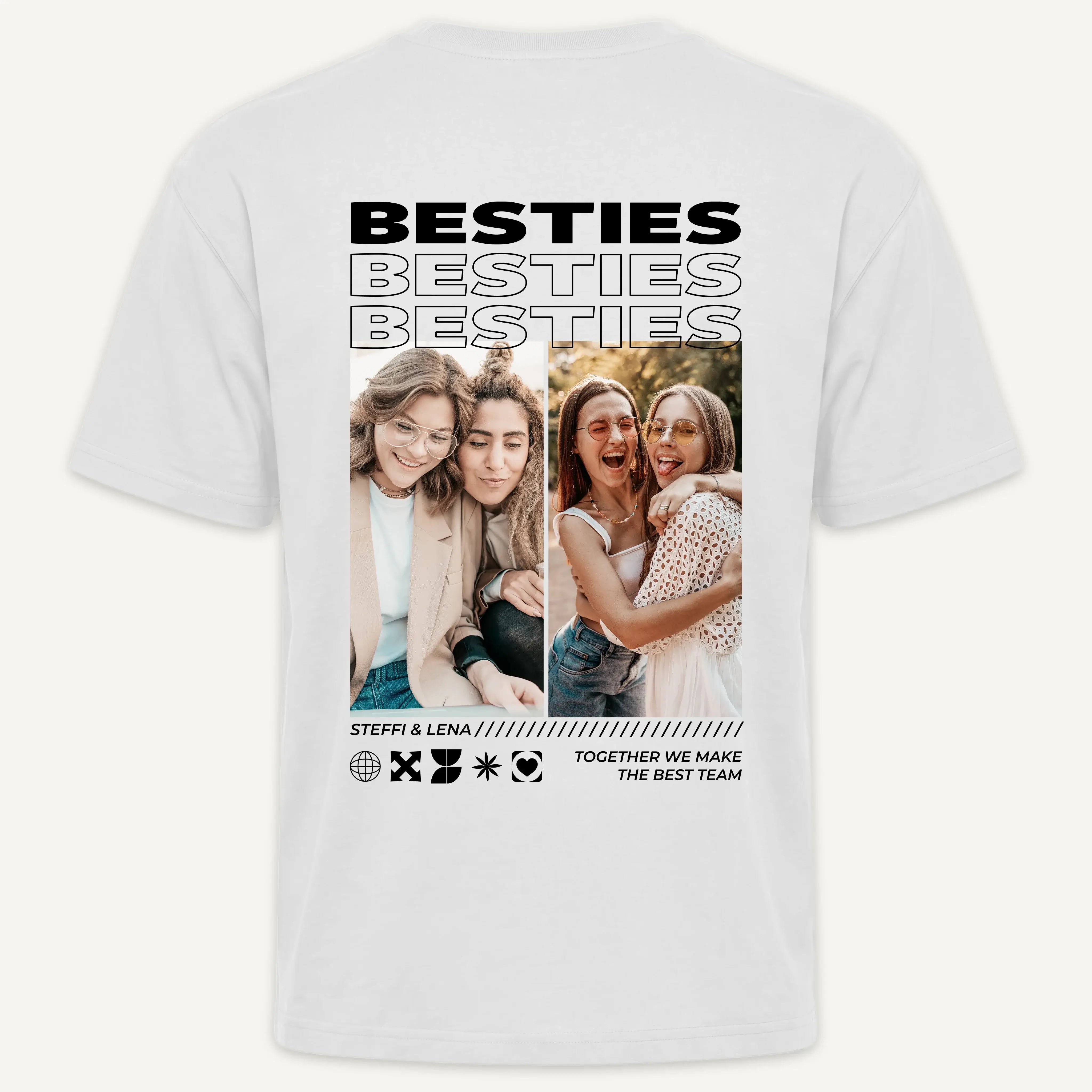 T-Shirt - Personalisiertes T-Shirt BESTIES - personalisiert