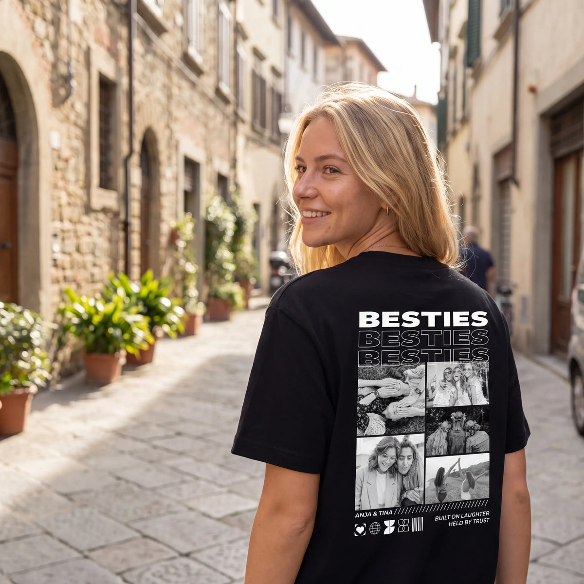 T-Shirt - Personalisiertes T-Shirt BESTIES - personalisiert