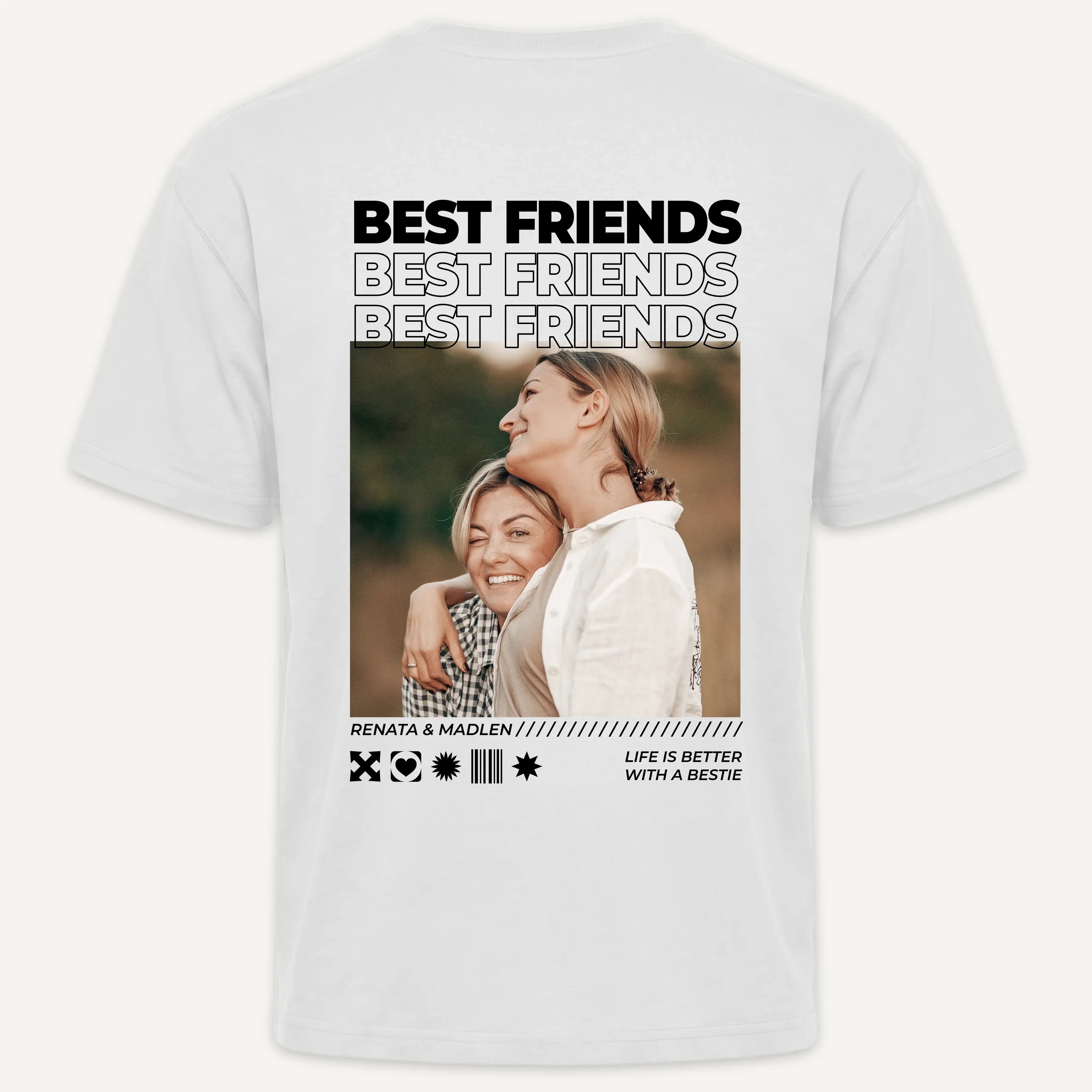 T-Shirt - Personalisiertes T-Shirt BEST FRIENDS - personalisiert