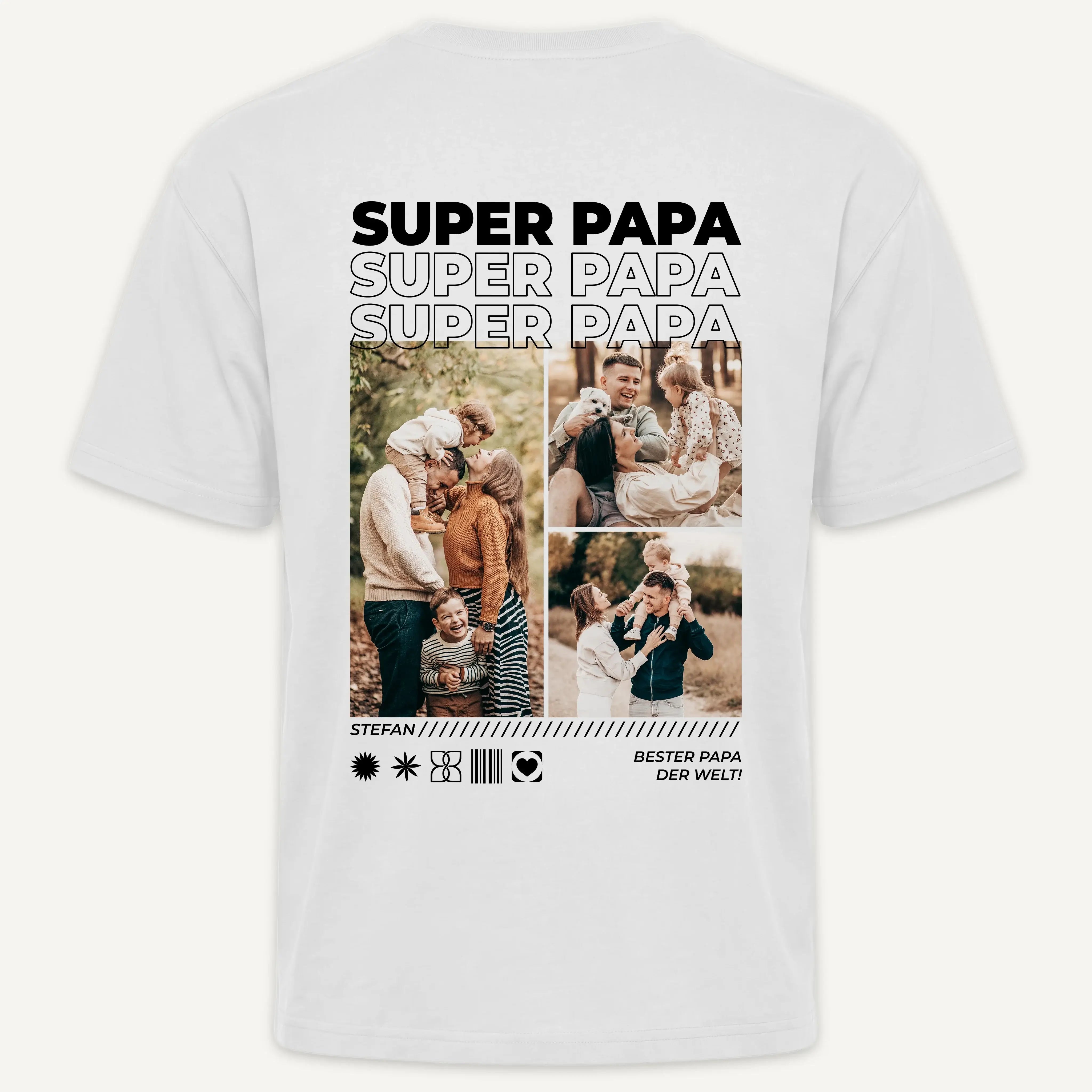 T-Shirt - Personalisiertes T-Shirt BESTER PAPA - personalisiert