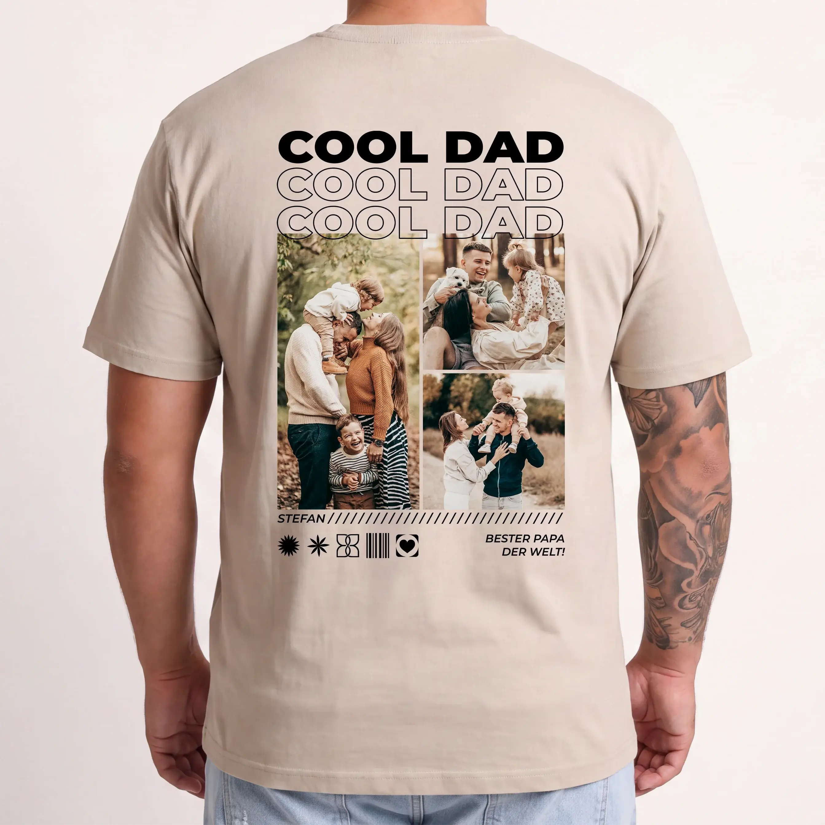 T-Shirt - Personalisiertes T-Shirt BESTER PAPA - personalisiert