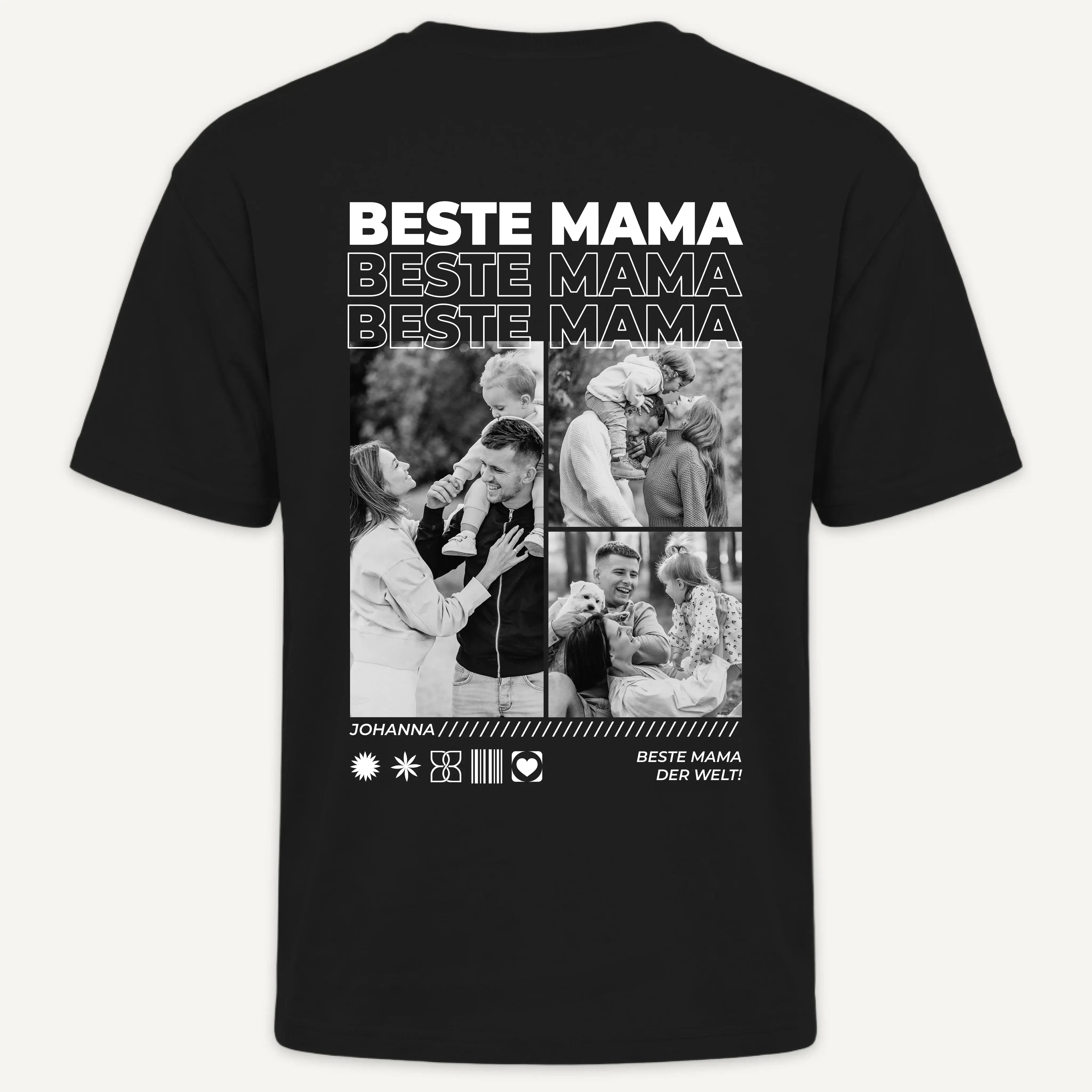 T-Shirt - Personalisiertes T-Shirt BESTE MAMA - personalisiert