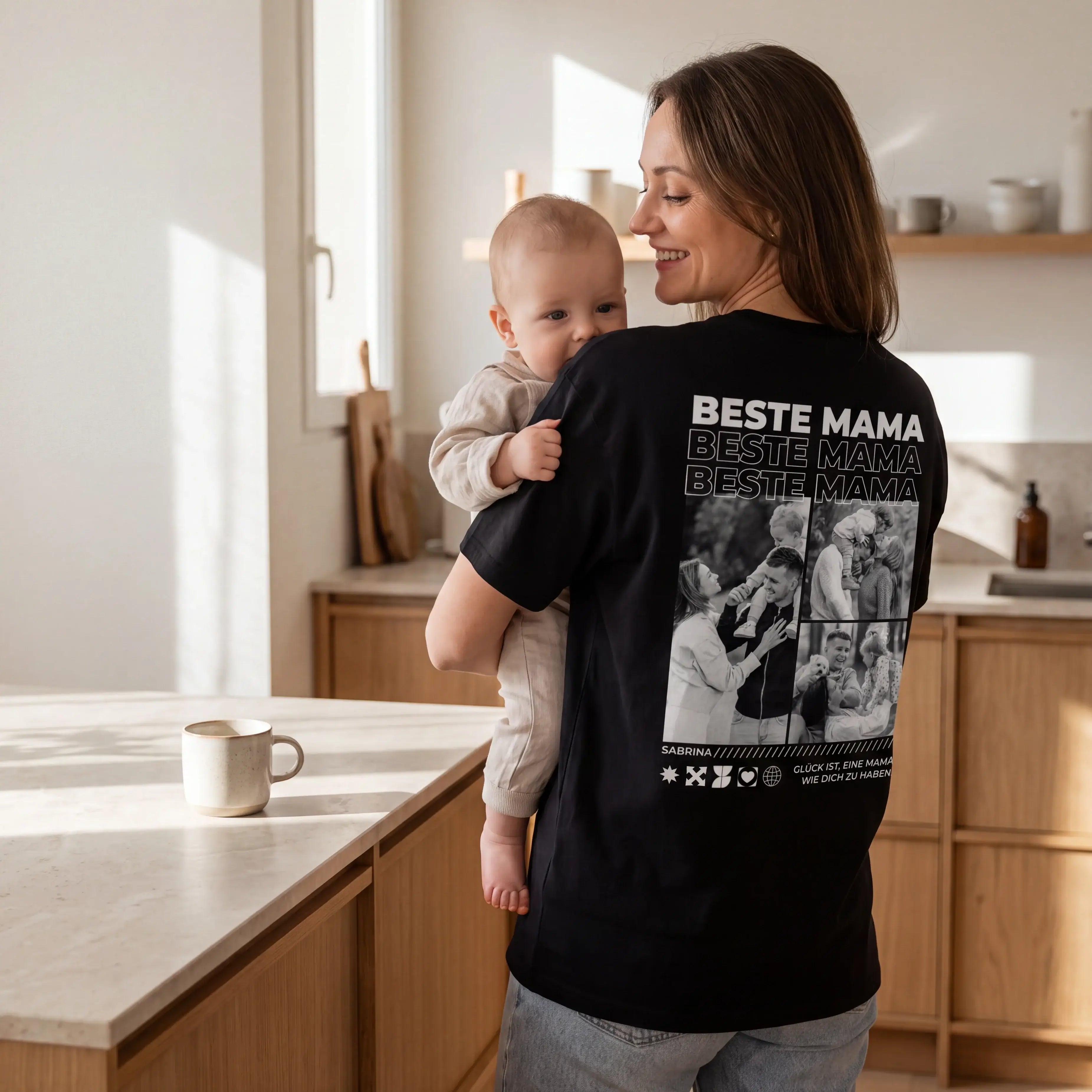 T-Shirt - Personalisiertes T-Shirt BESTE MAMA - personalisiert