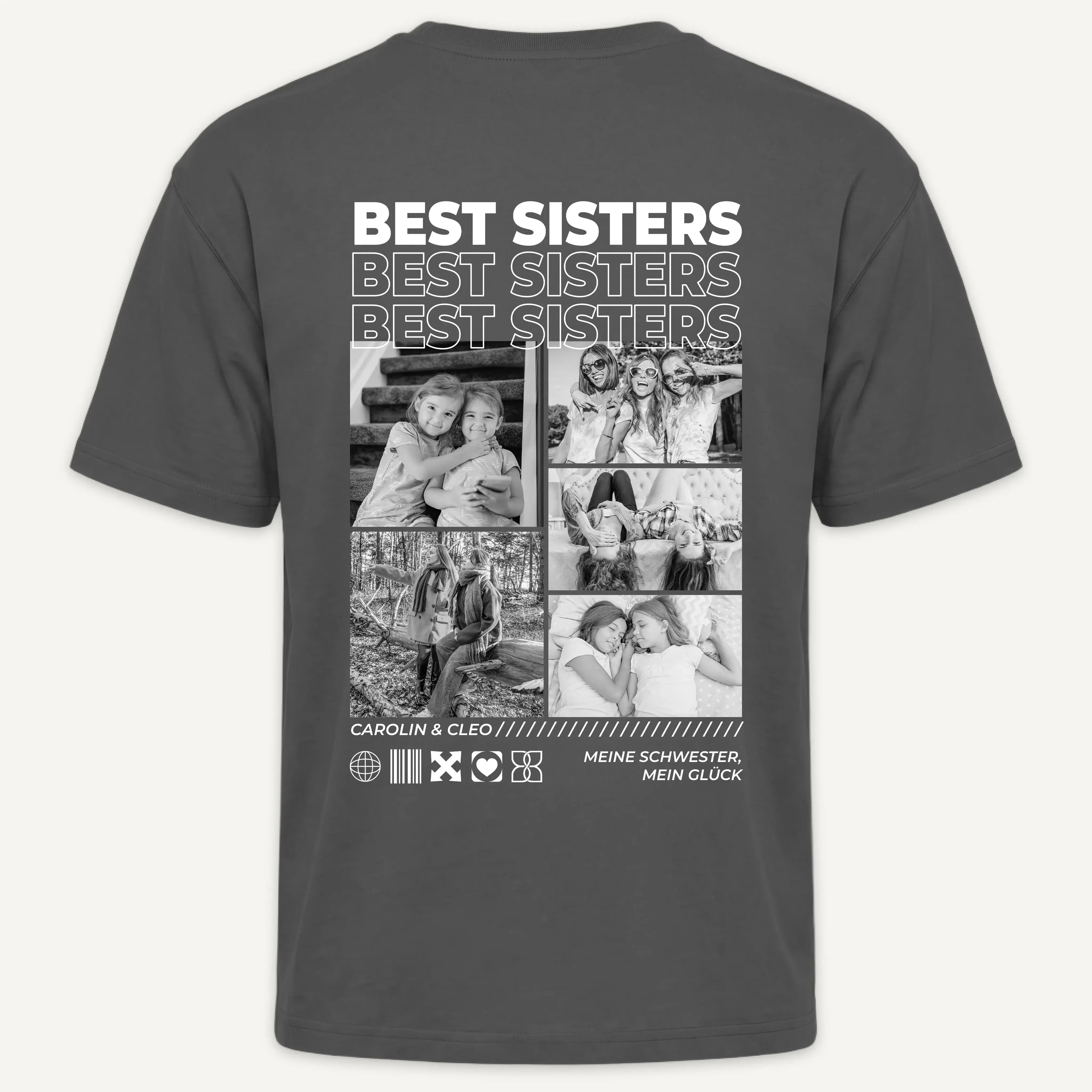 T-Shirt - Personalisiertes T-Shirt BESTE SCHWESTER - personalisiert