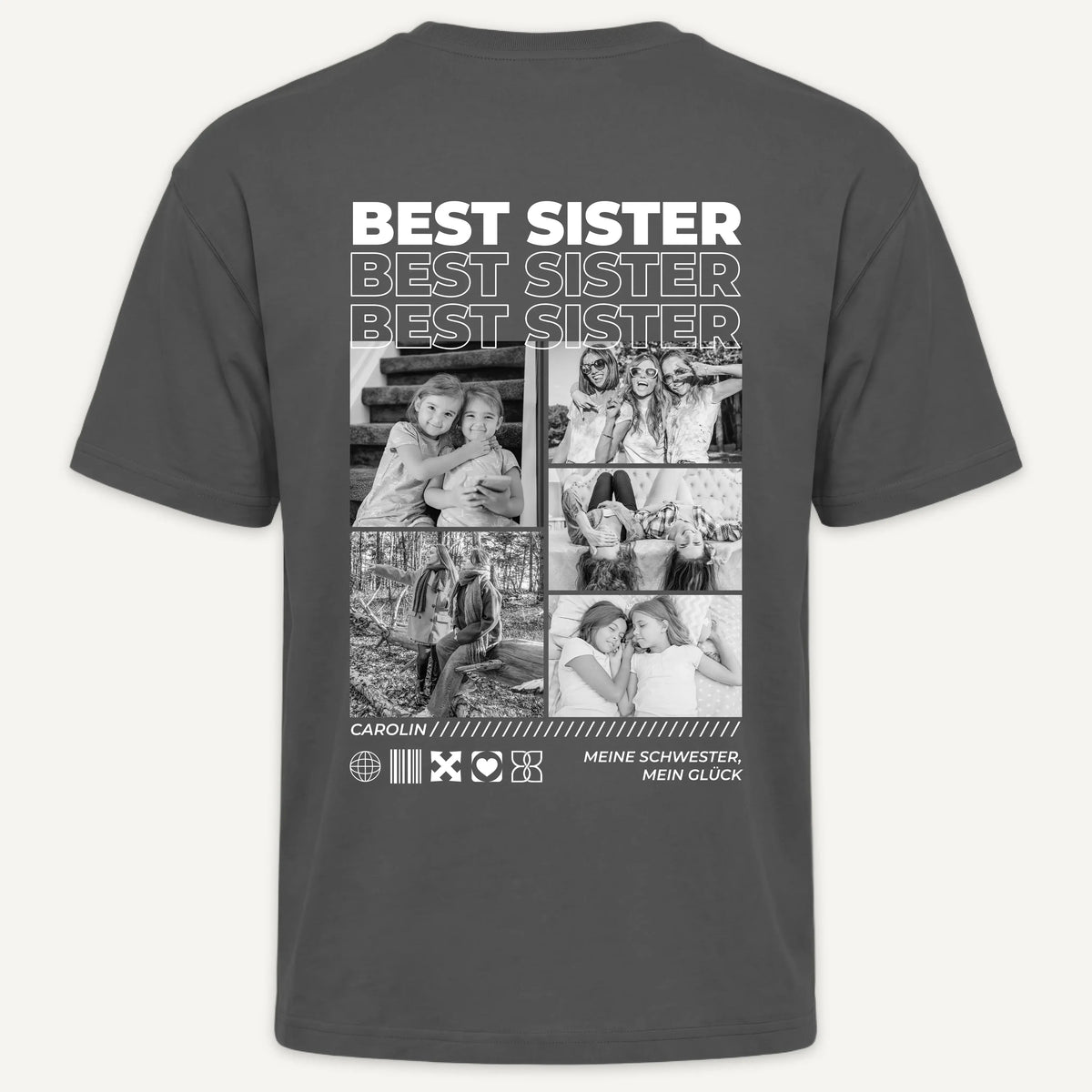 T-Shirt - Personalisiertes T-Shirt BESTE SCHWESTER - personalisiert