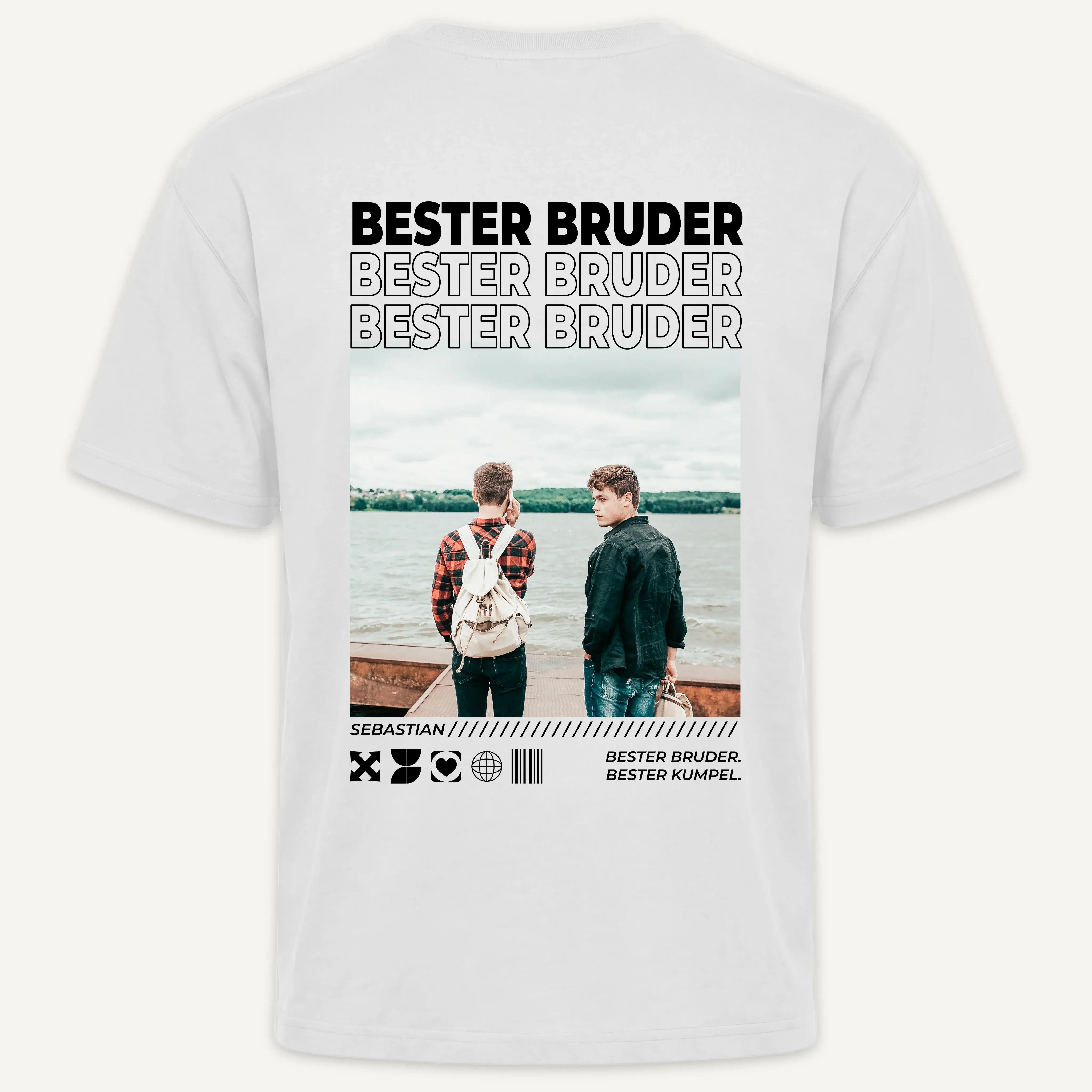 T-Shirt - Personalisiertes T-Shirt BESTER BRUDER - personalisiert