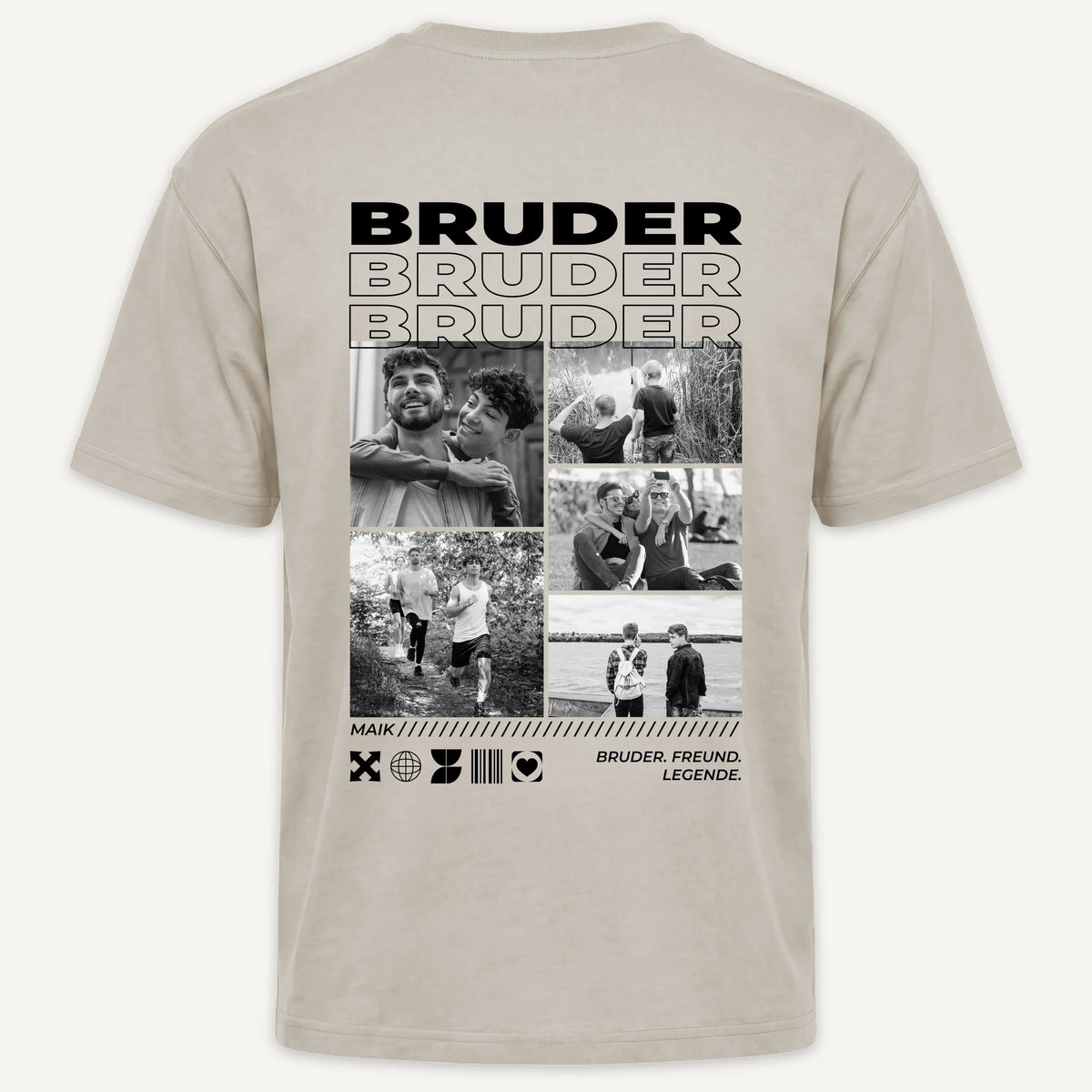 T-Shirt - Personalisiertes T-Shirt BESTER BRUDER - personalisiert